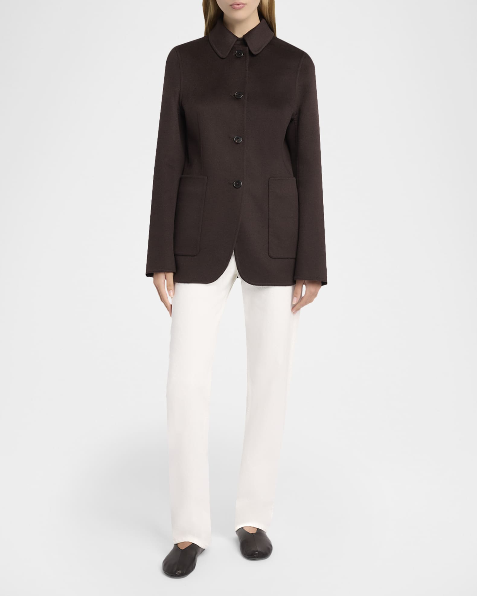 THE ROW Tiras Cashmere SIngle-Breasted Jacket | Neiman Marcus