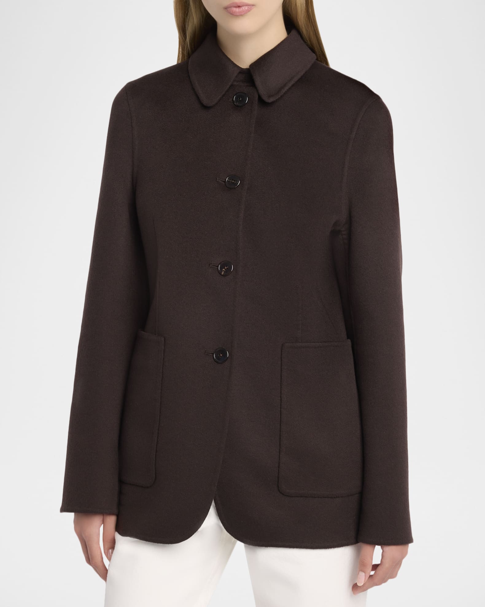 THE ROW Tiras Cashmere SIngle-Breasted Jacket | Neiman Marcus