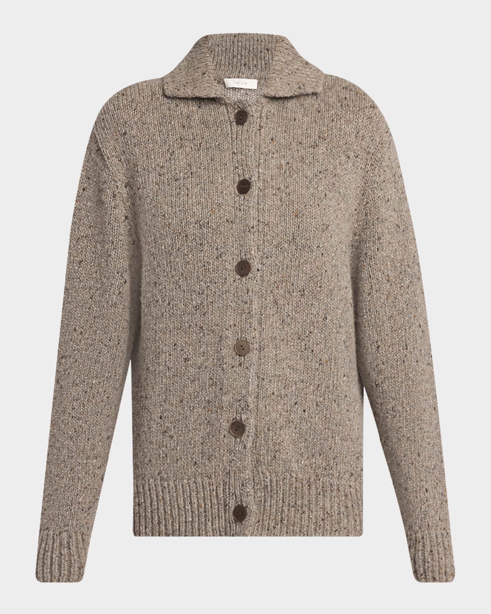 THE ROW Mauri Cashmere Collared Cardigan | Neiman Marcus
