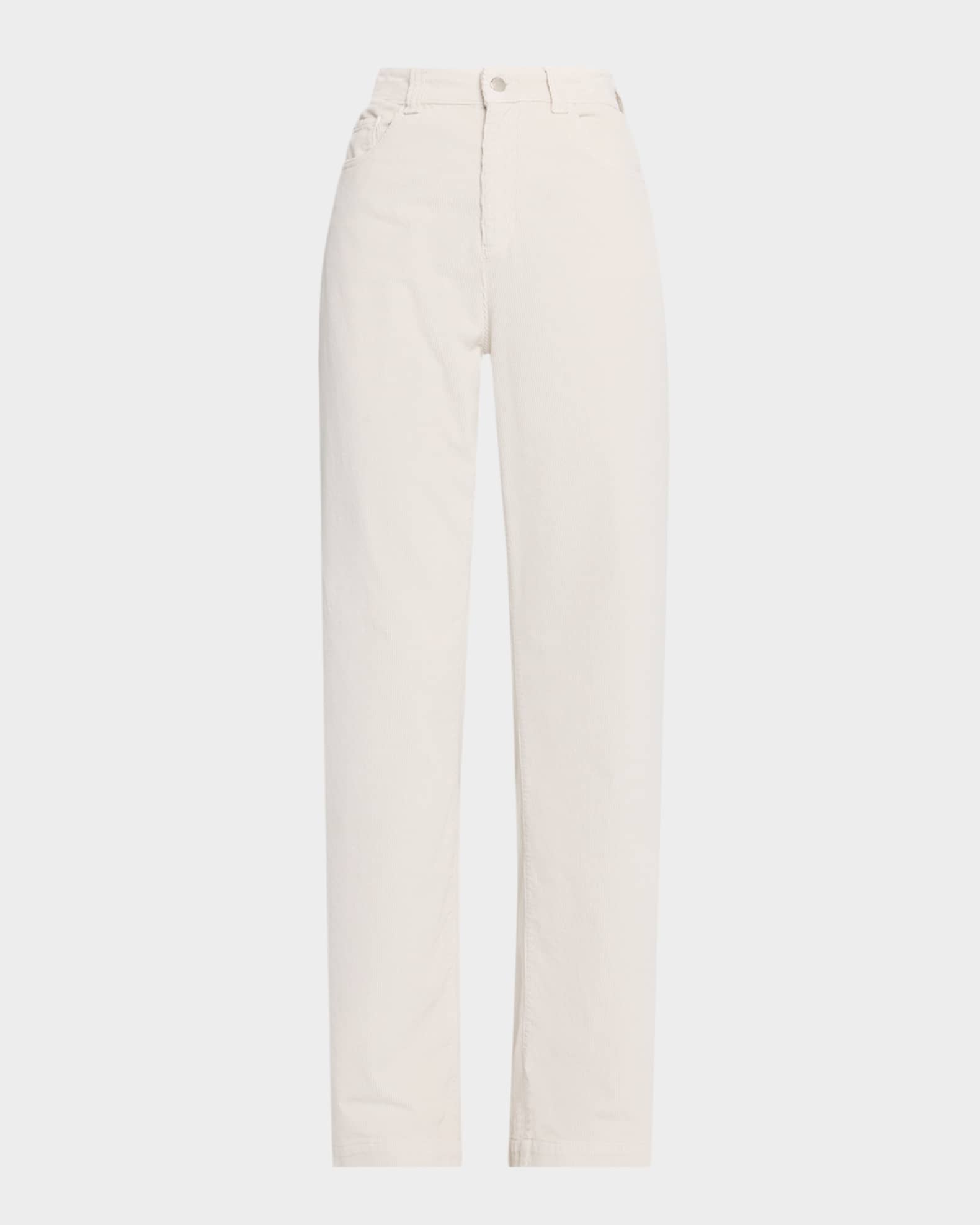 【00s EMPORIO ARMANI】ノータックスラックス　ごま塩　ストレート Emporio Armani Straight-Leg Corduroy Pants | Neiman Marcus