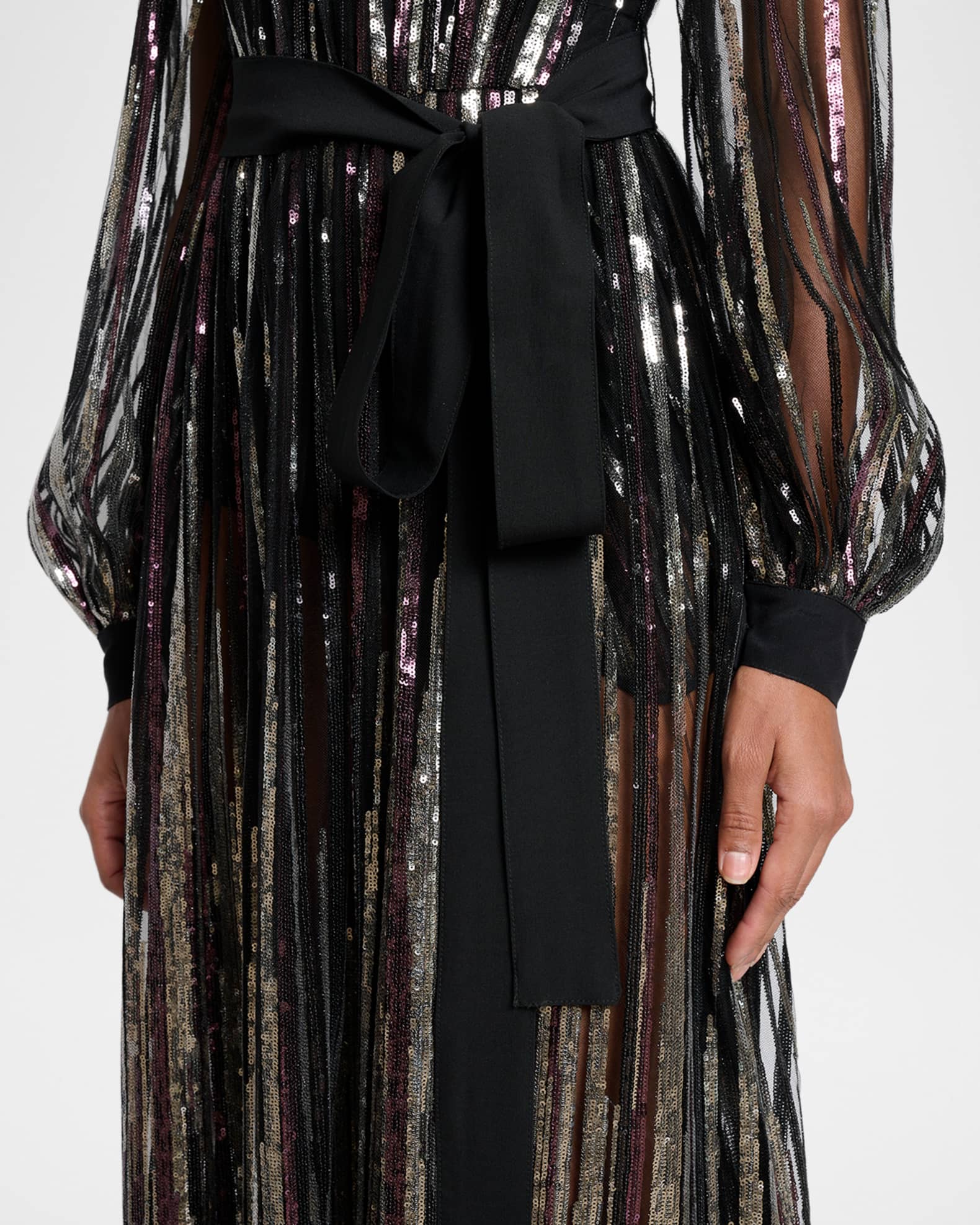 sachin and babi light blue dress Joyful Poise Burgundy Sequin Embroidered Floral Maxi Dress, Black · S