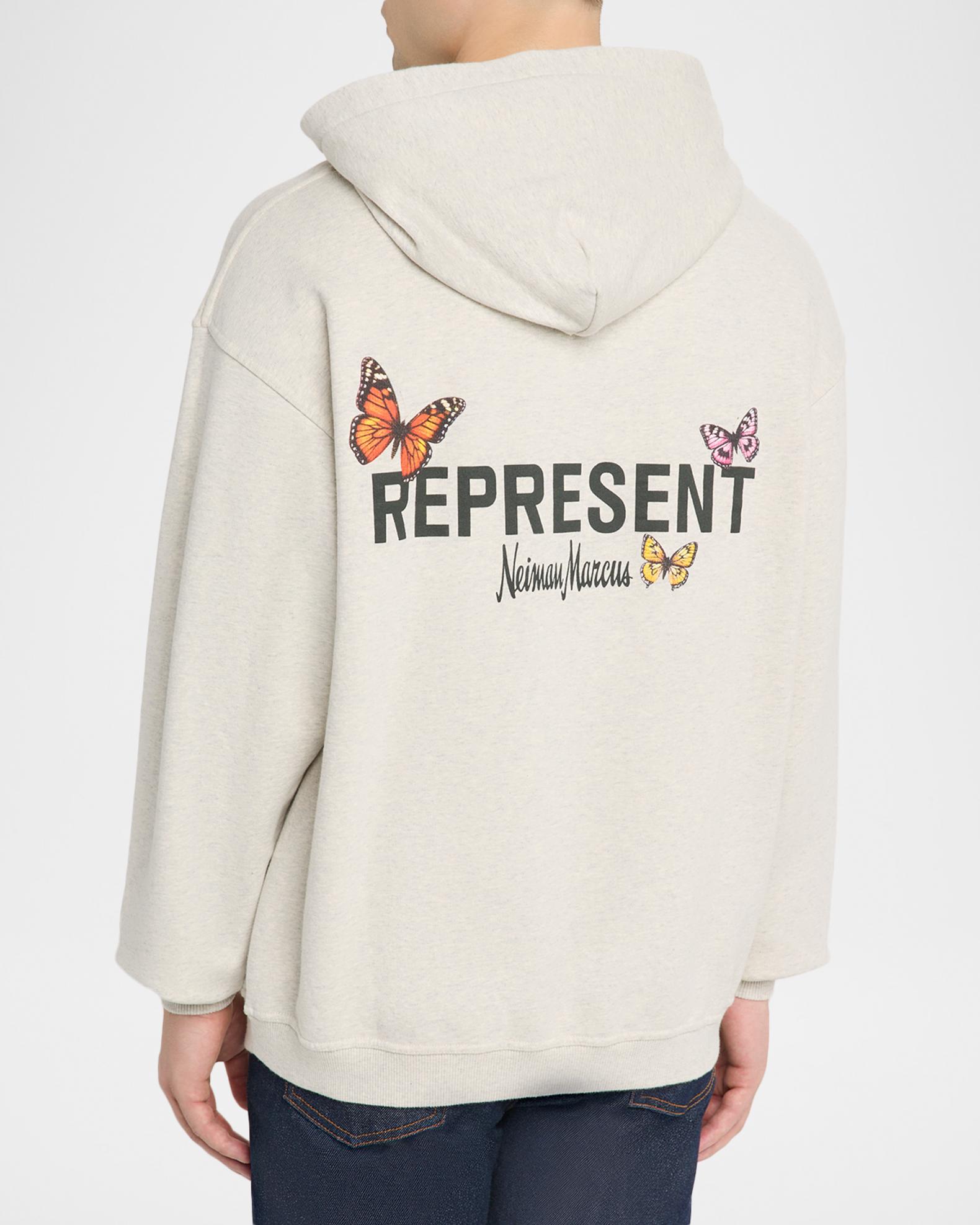 REPRESENT Men's Butterfly Initial Cotton Hoodie | Neiman Marcus