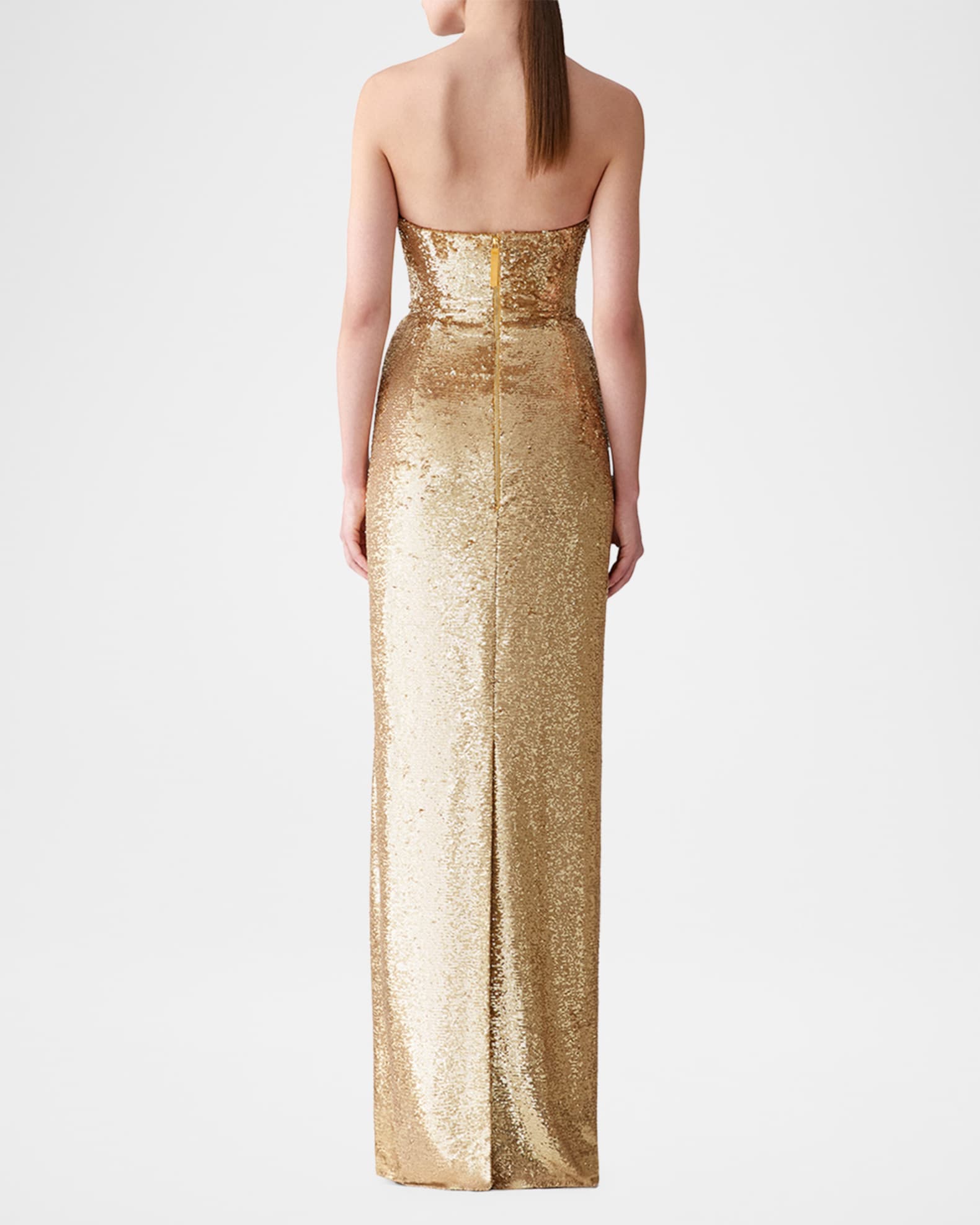 slim fit dress slacks Long Formal Sequin Strapless Mermaid Prom Dress by LaDivine CD0214 – The  Dress Outlet main image 1