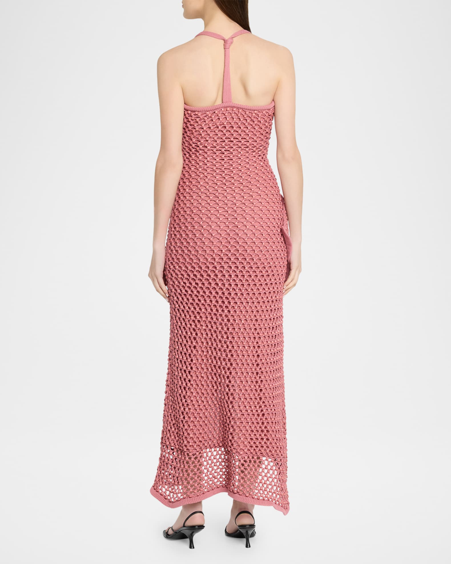chinese dress ladies Stolen Stores Halter Bias Maxi Slip Dress in Cobalt main image 0