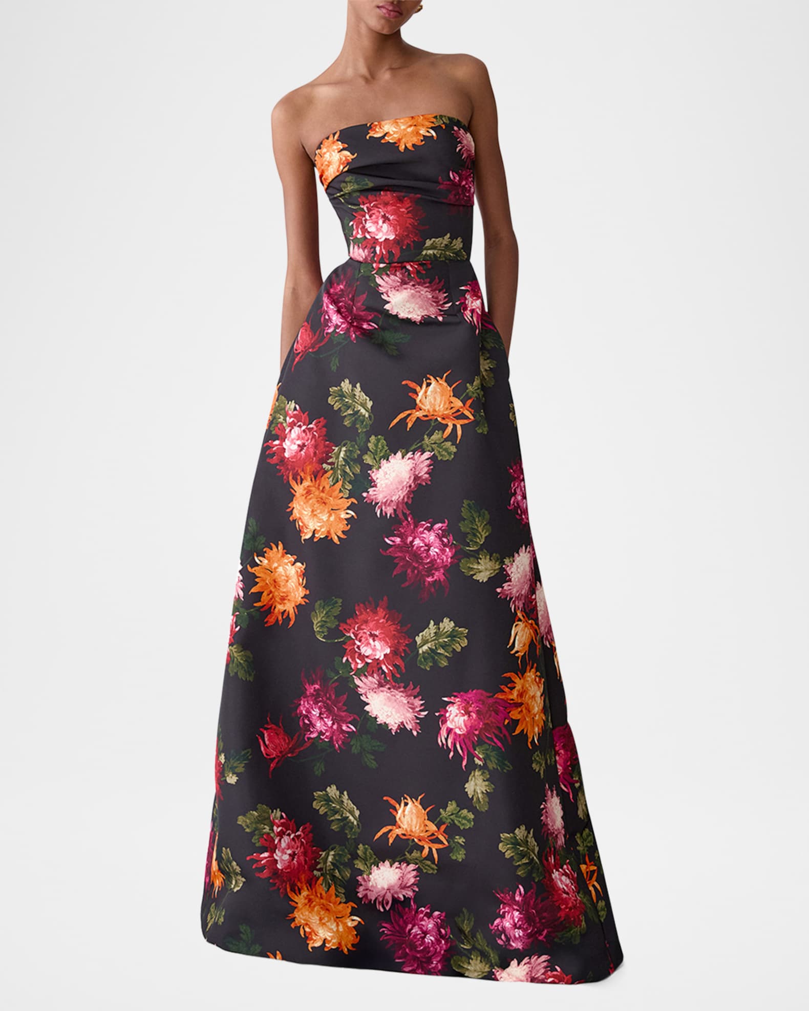 carolina herrera evening dress Carolina Herrera Square Neck Gown