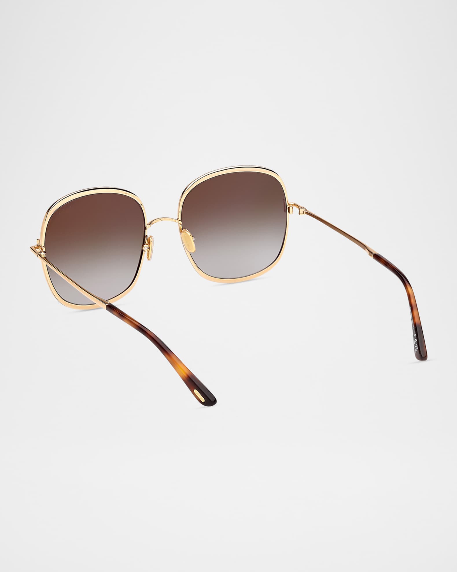 トムトム　ソフィア TOM FORD Sofia 57mm Metal Round Sunglasses | Neiman Marcus