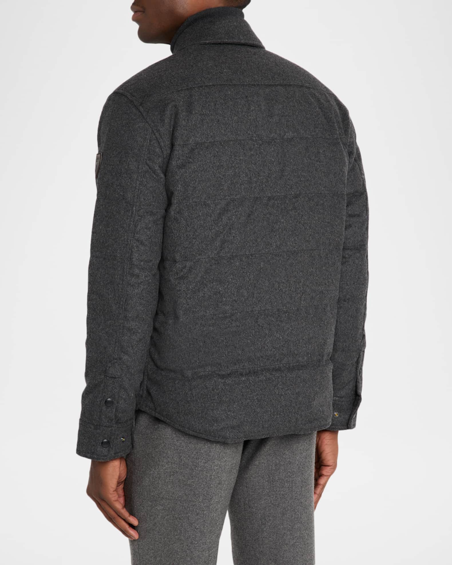 Polo Ralph Lauren Men's Lewis Melton Down Shirt Jacket | Neiman Marcus