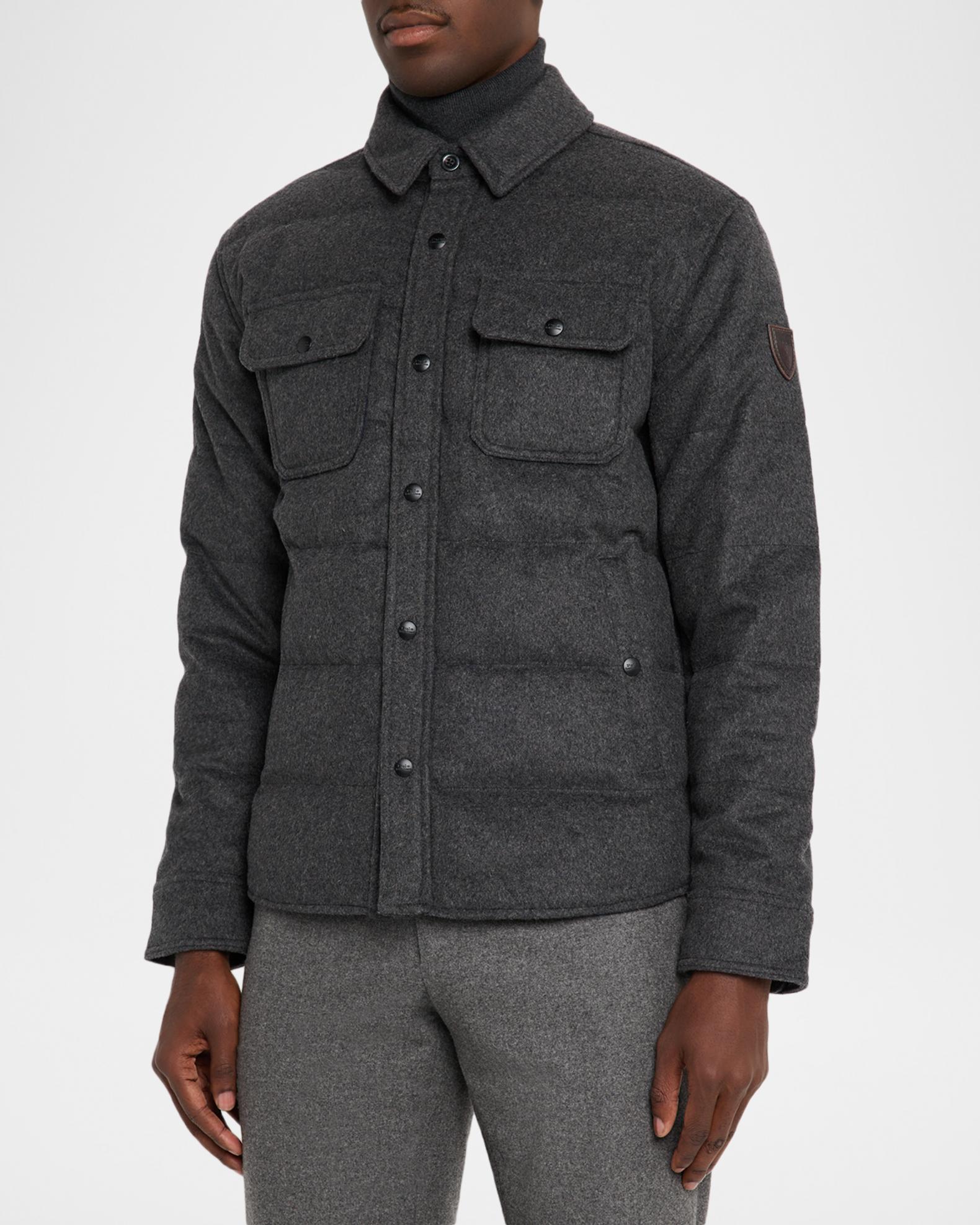 Polo Ralph Lauren Men's Lewis Melton Down Shirt Jacket | Neiman Marcus