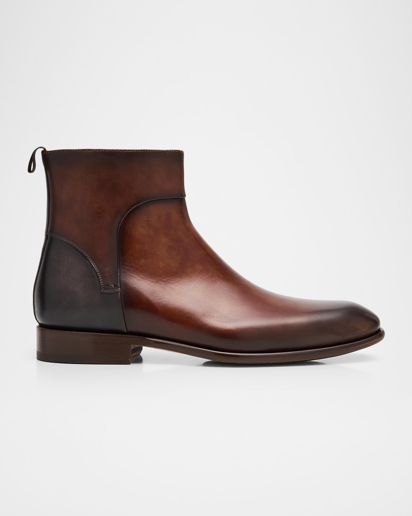 Magnanni Men's Leather Ankle Boots | Neiman Marcus