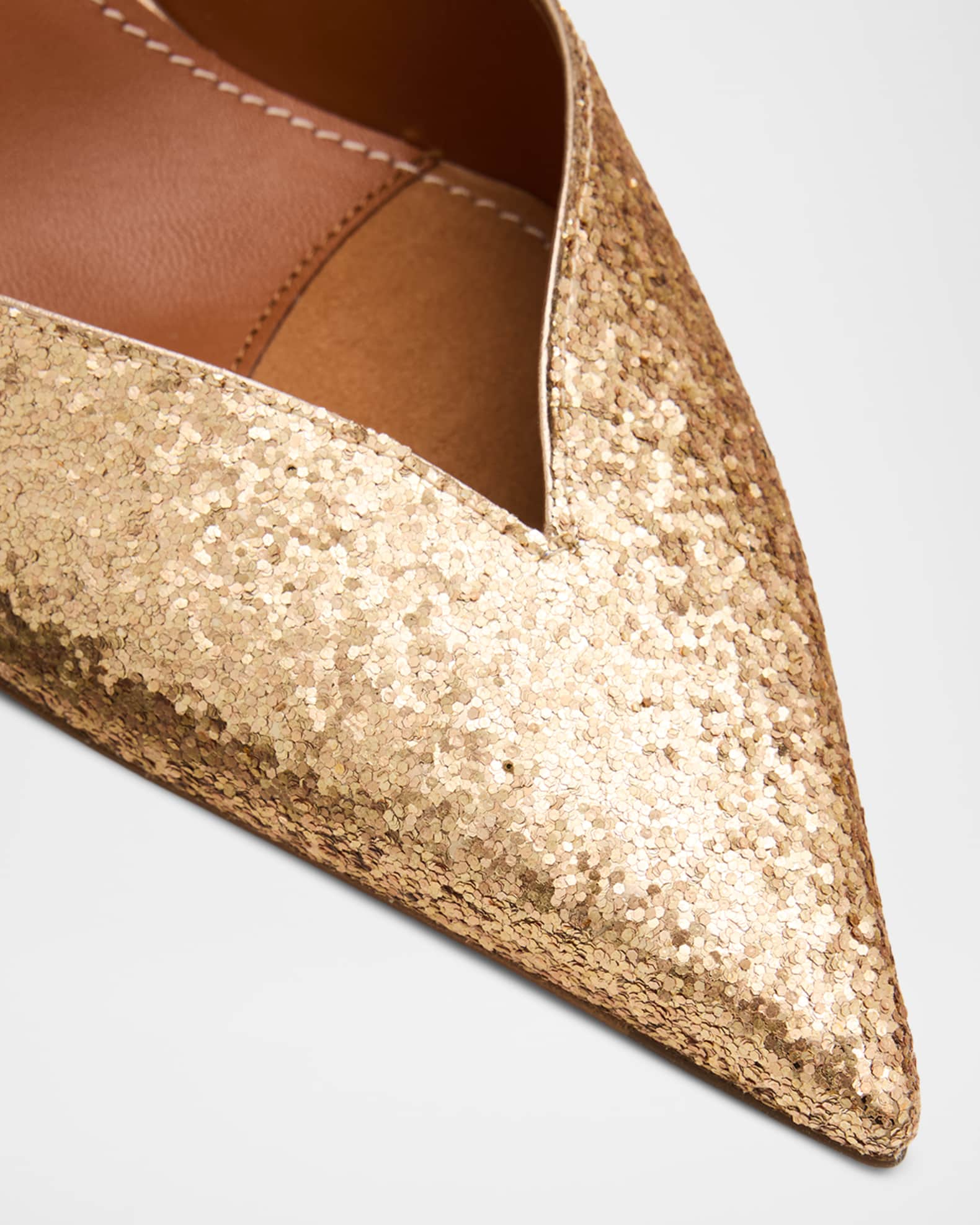 Zimmermann 65mm Aura Glitter Mule Pumps | Neiman Marcus