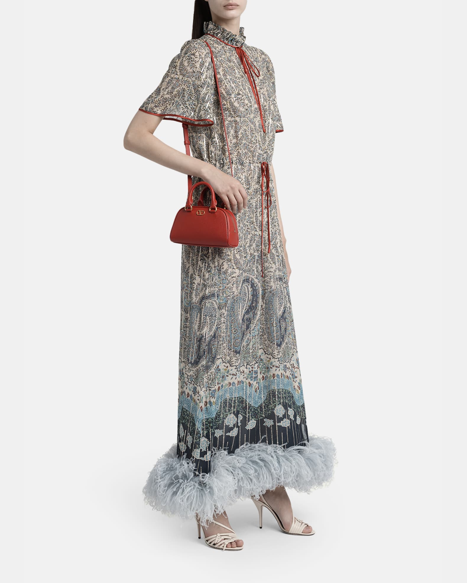 Valentino Garavani Dome Mini Leather Top-Handle Bag | Neiman Marcus