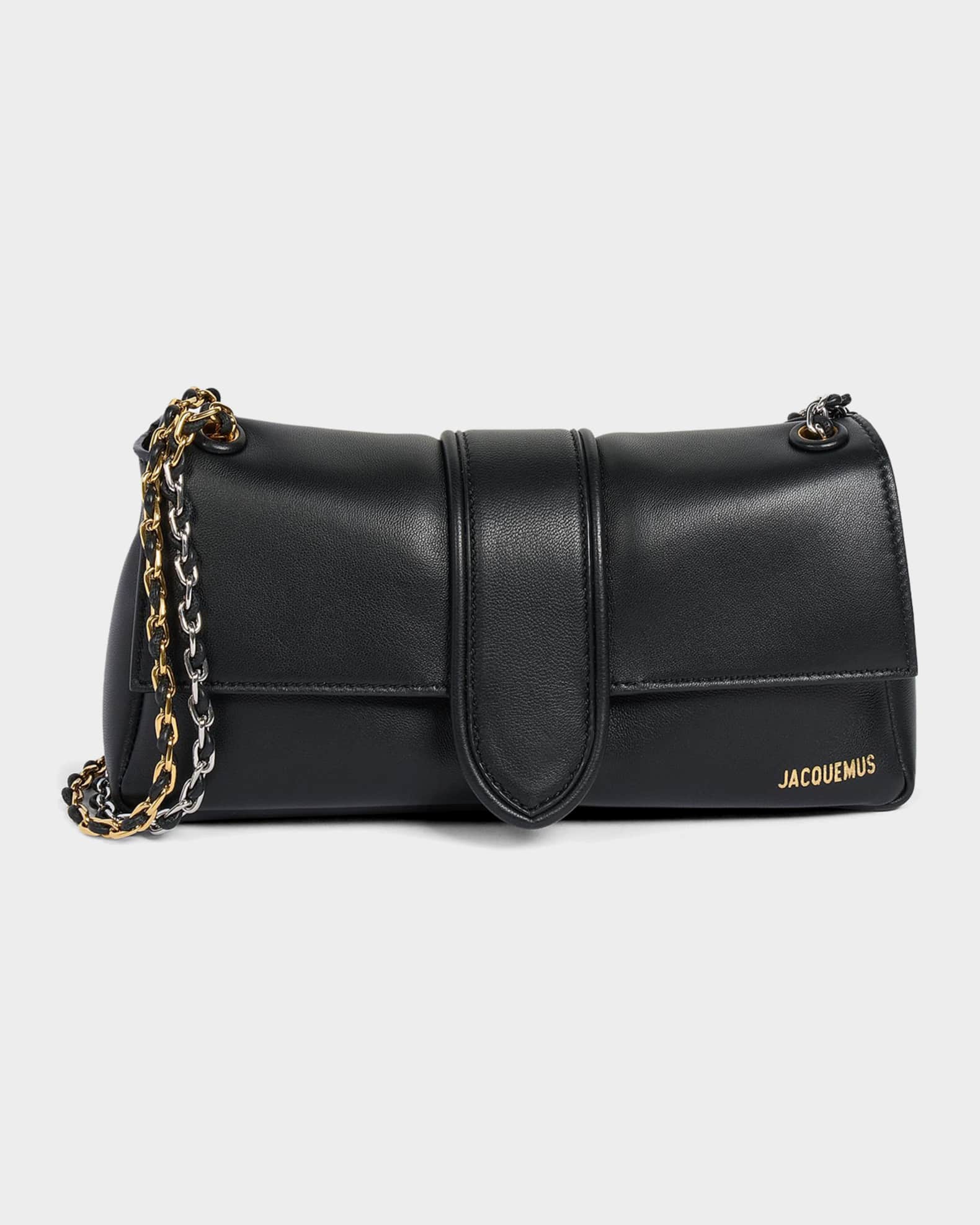 Jacquemus The Bambino Chaine Leather Shoulder Bag | Neiman Marcus