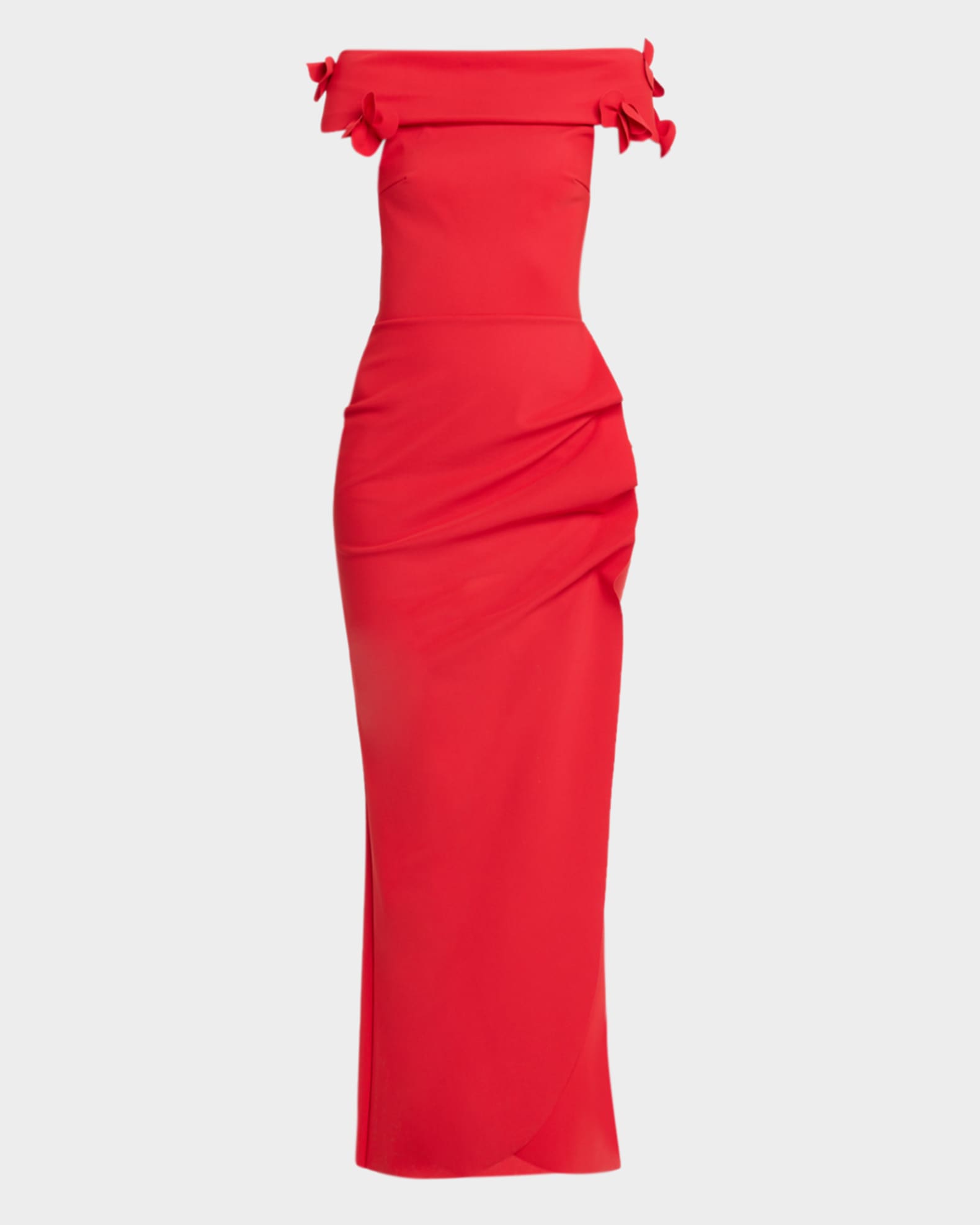 off saks evening dresses Off Shoulder Satin Open Back Long Evening Dress NXE1043 main image 0