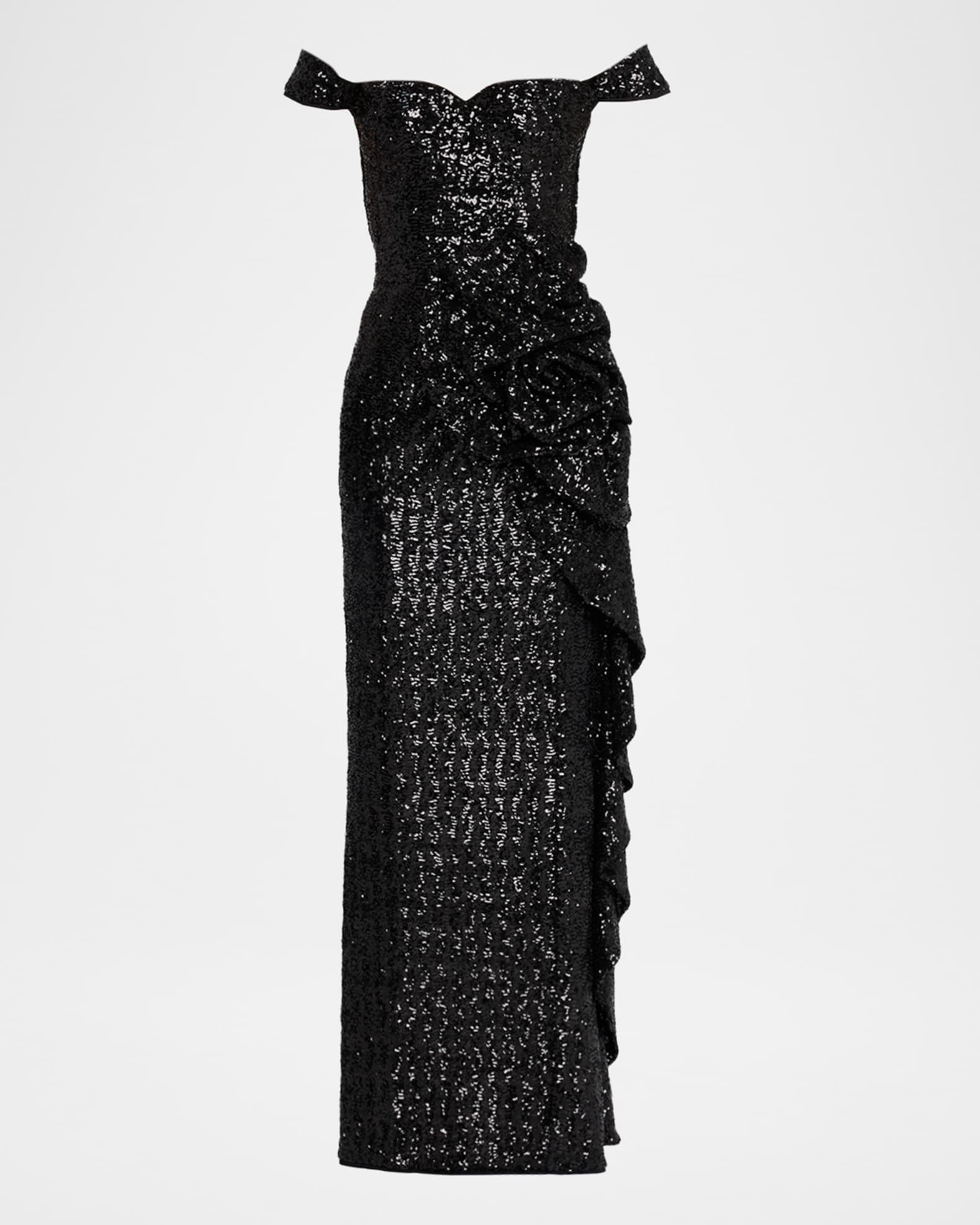 chiara boni black dress Black A-Line Strapless Bandage Maxi Dress  Selene Dress