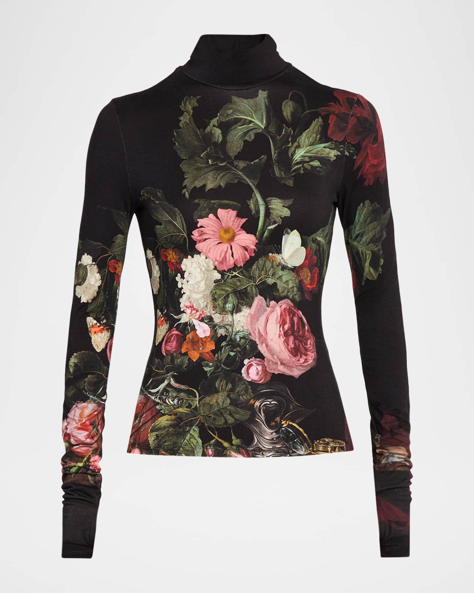 ALICE + OLIVIA Be Still Delaina Turtleneck Top | Neiman Marcus