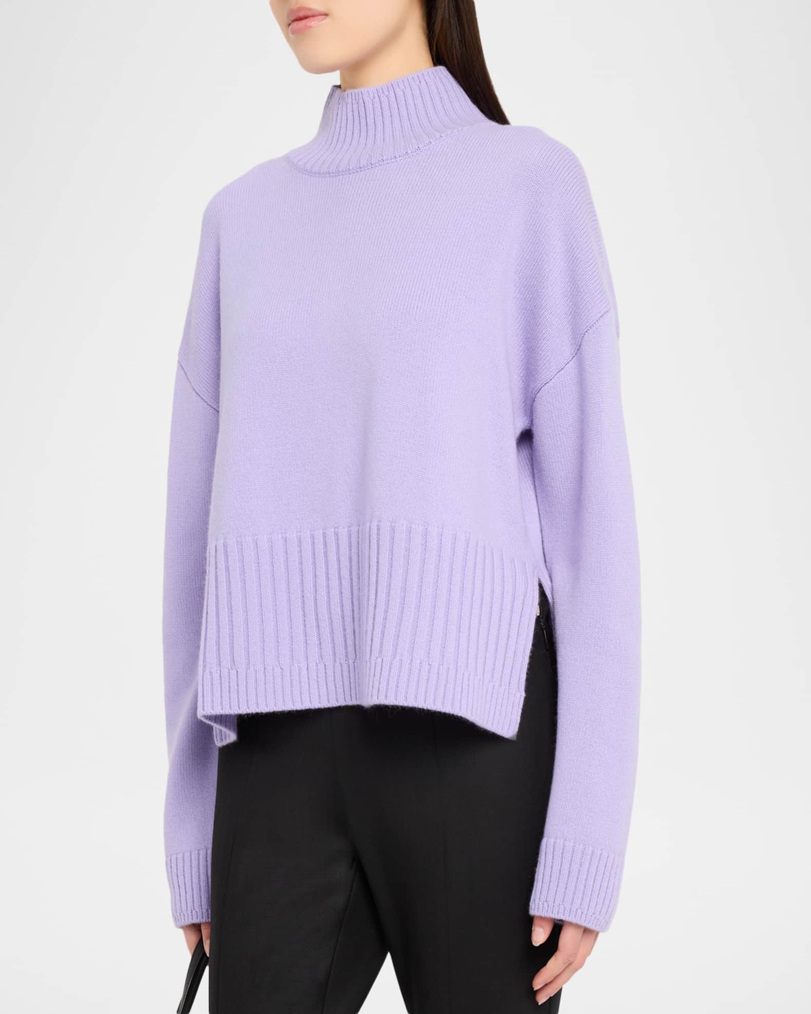 Amir Taghi Jamie Merino Wool and Cashmere Turtleneck Sweater