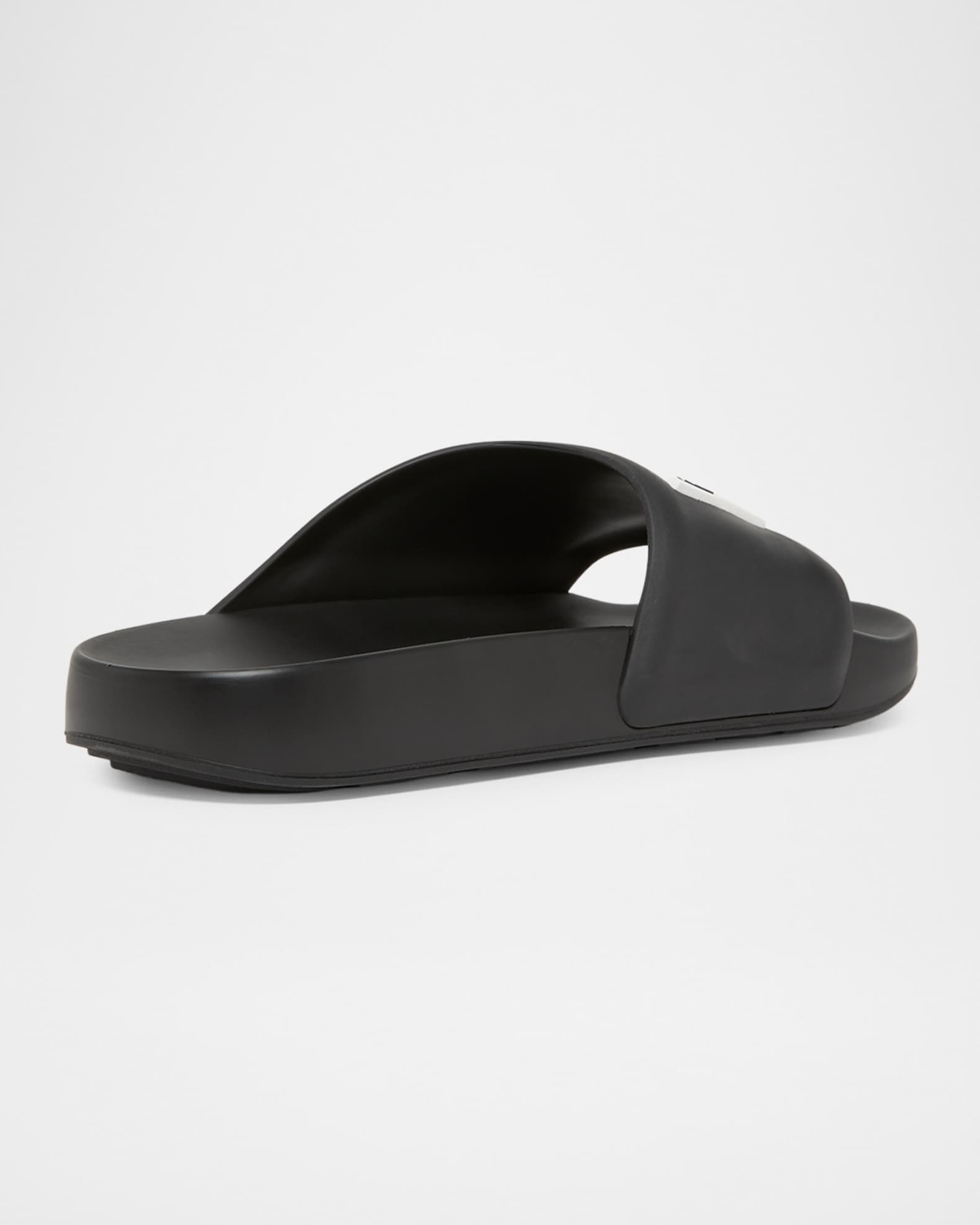 Logo Label Slide Sandals | Neiman Marcus