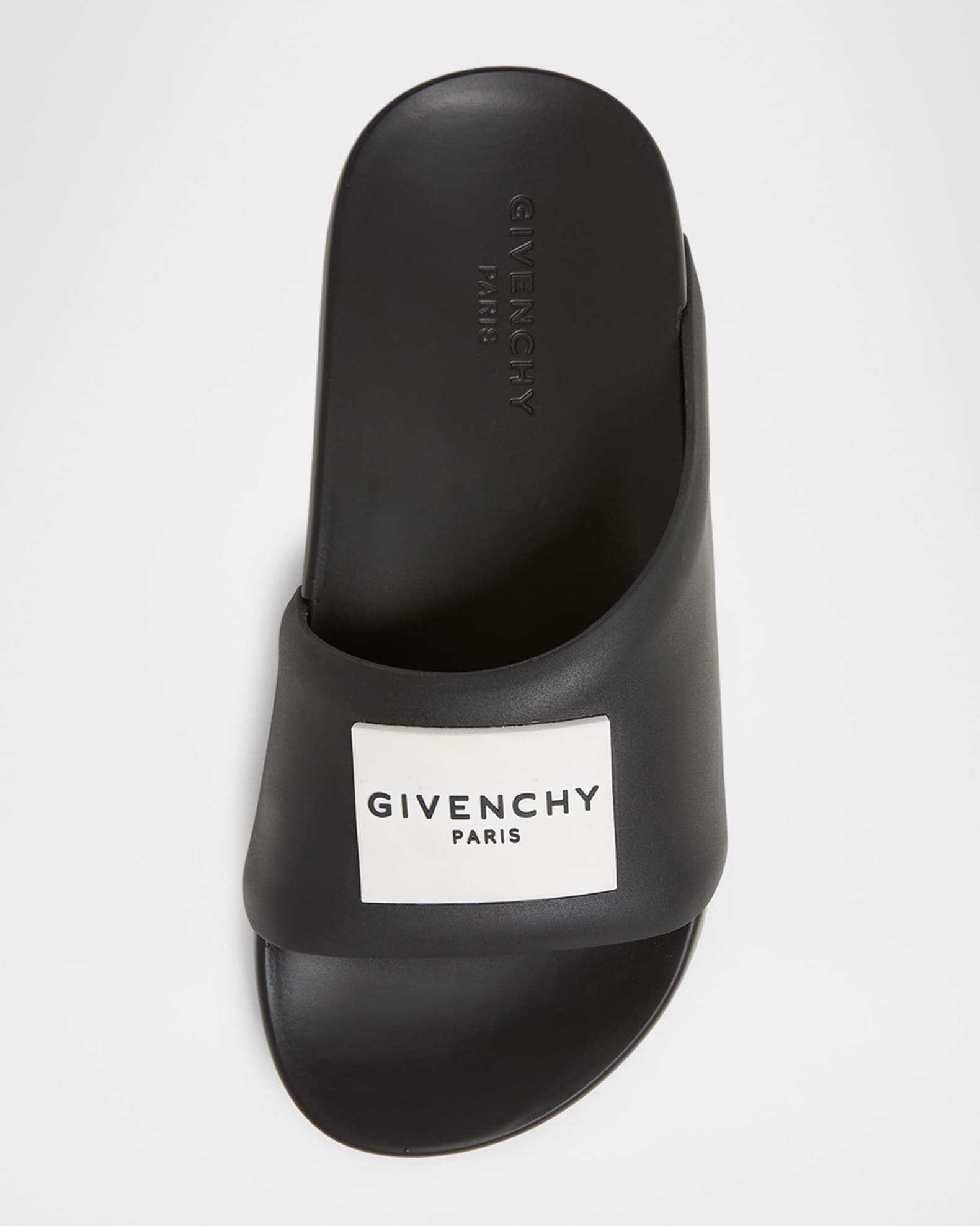 Logo Label Slide Sandals | Neiman Marcus