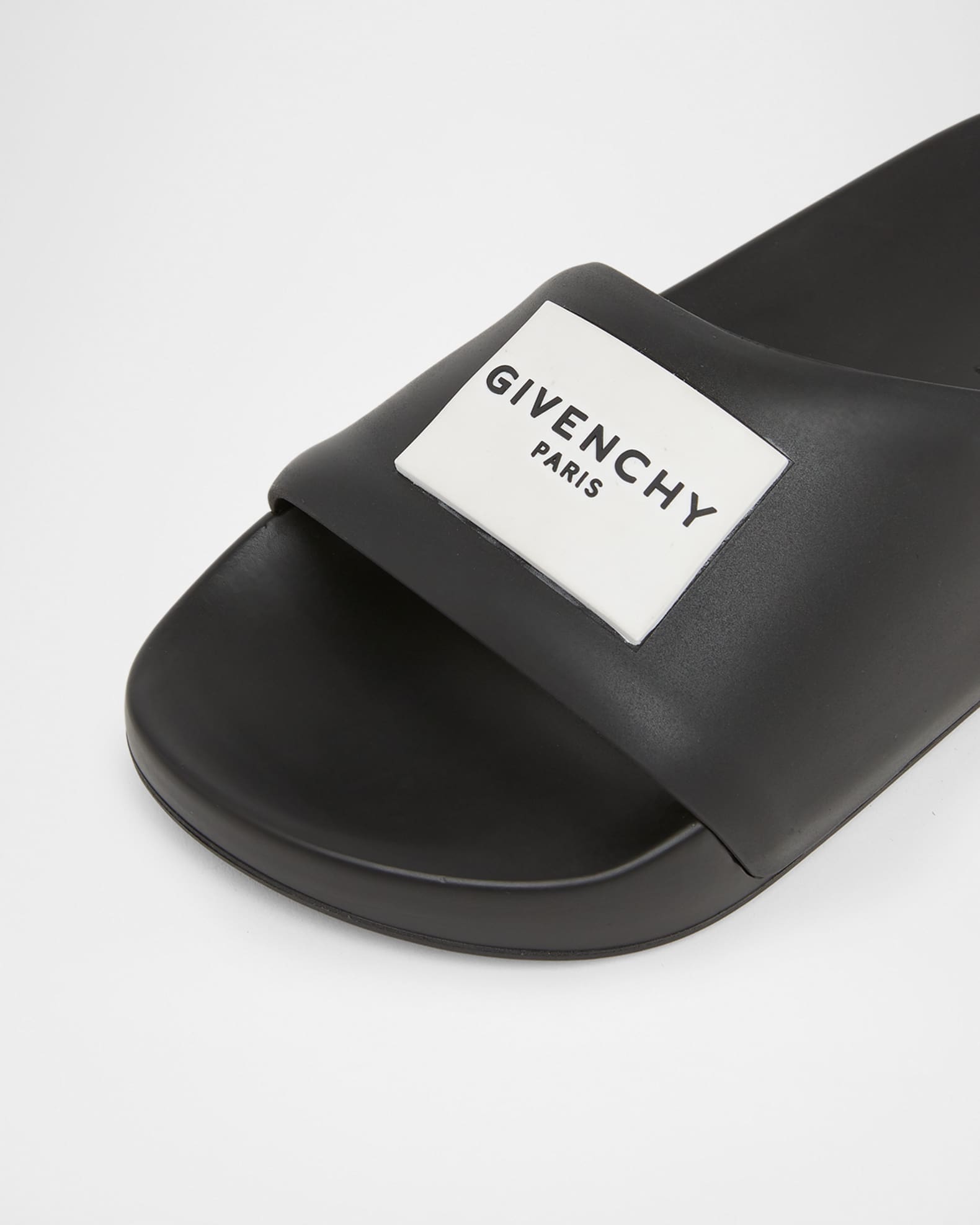 Logo Label Slide Sandals | Neiman Marcus