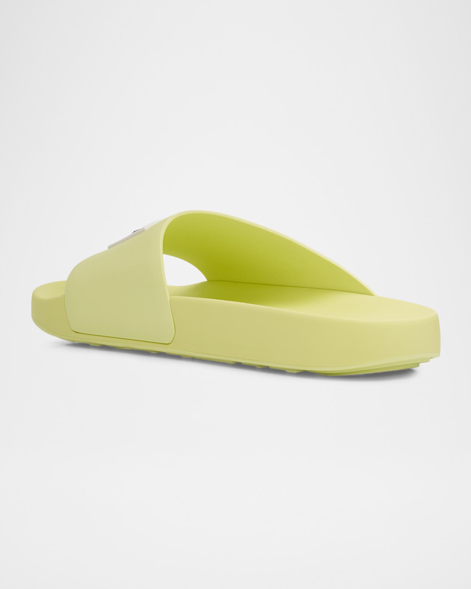 Givenchy Yellow Embossed Logo Slide Sandals size 9 EU 42 $450 Givenchy 4G logo leather slides sandal yellow sz 42 11  main image 4