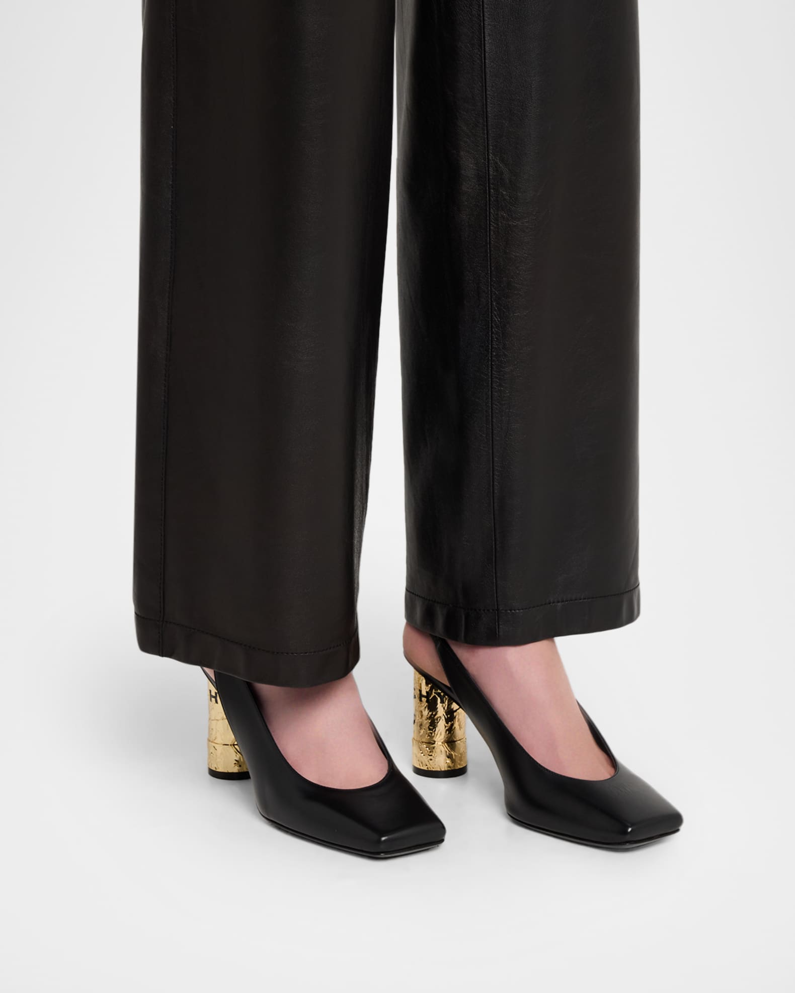 Givenchy Tape 65 Leather Slingback Pumps | Neiman Marcus