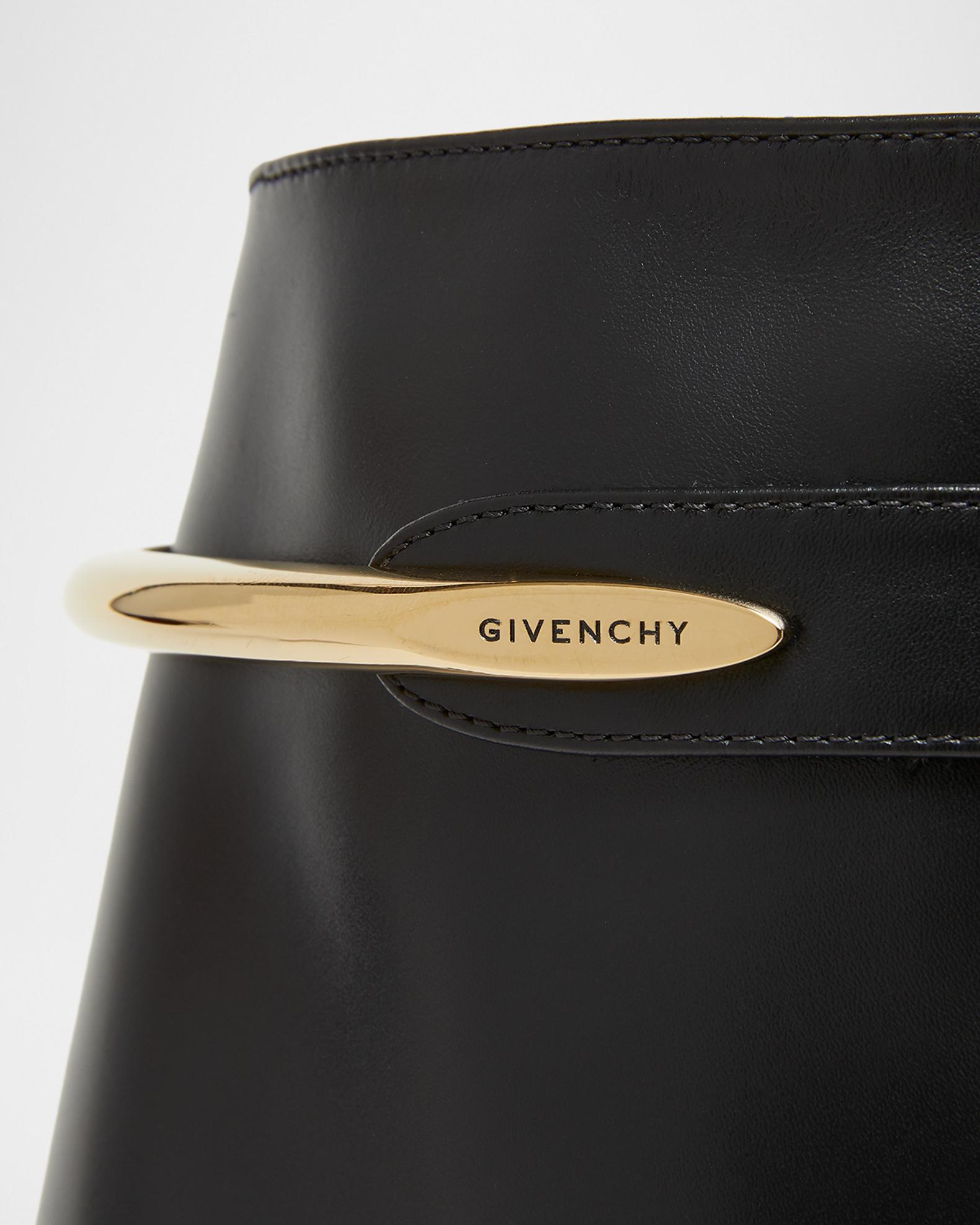 Givenchy Shark Pinch Draped Leather Wedge Ankle Boots | Neiman Marcus