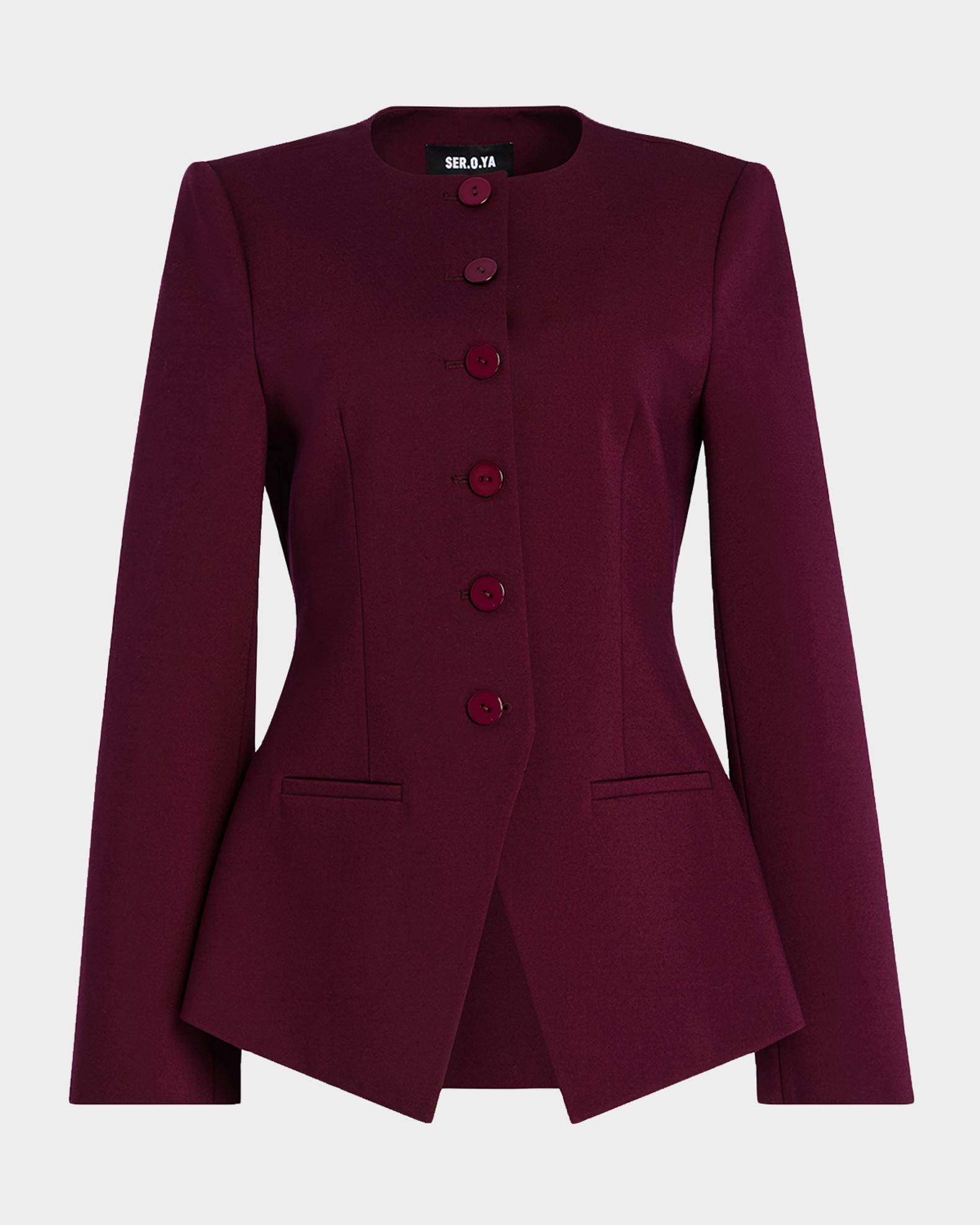 SEROYA Susanna Single-Breasted Blazer | Neiman Marcus