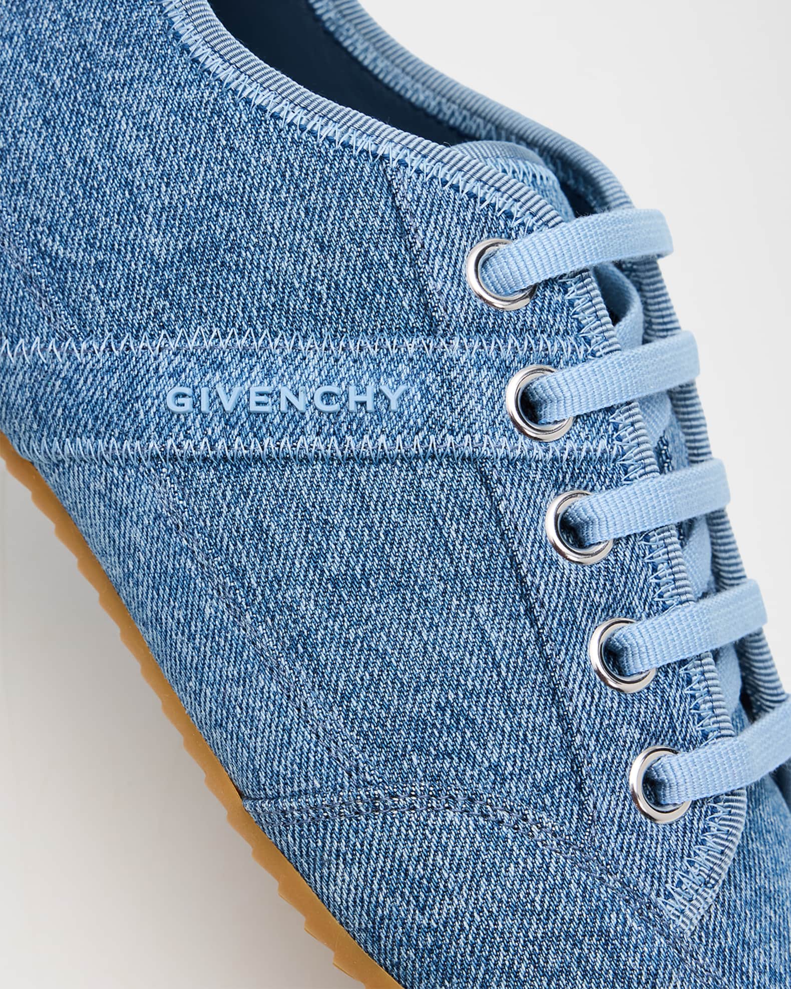 Givenchy Slim Denim Low-Top Sneakers | Neiman Marcus