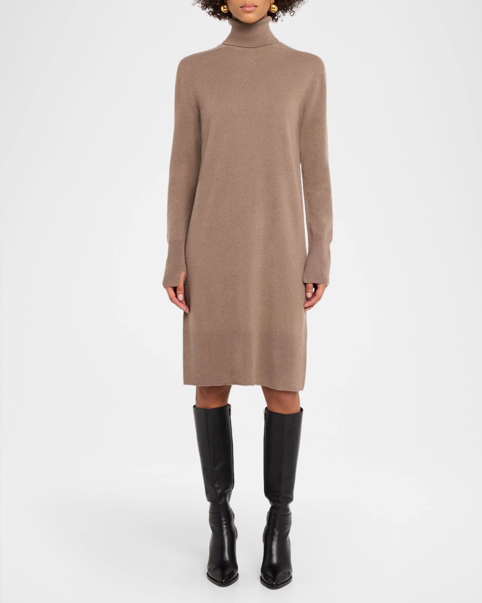 Joseph Turtleneck Cashmere Sweater Dress | Neiman Marcus