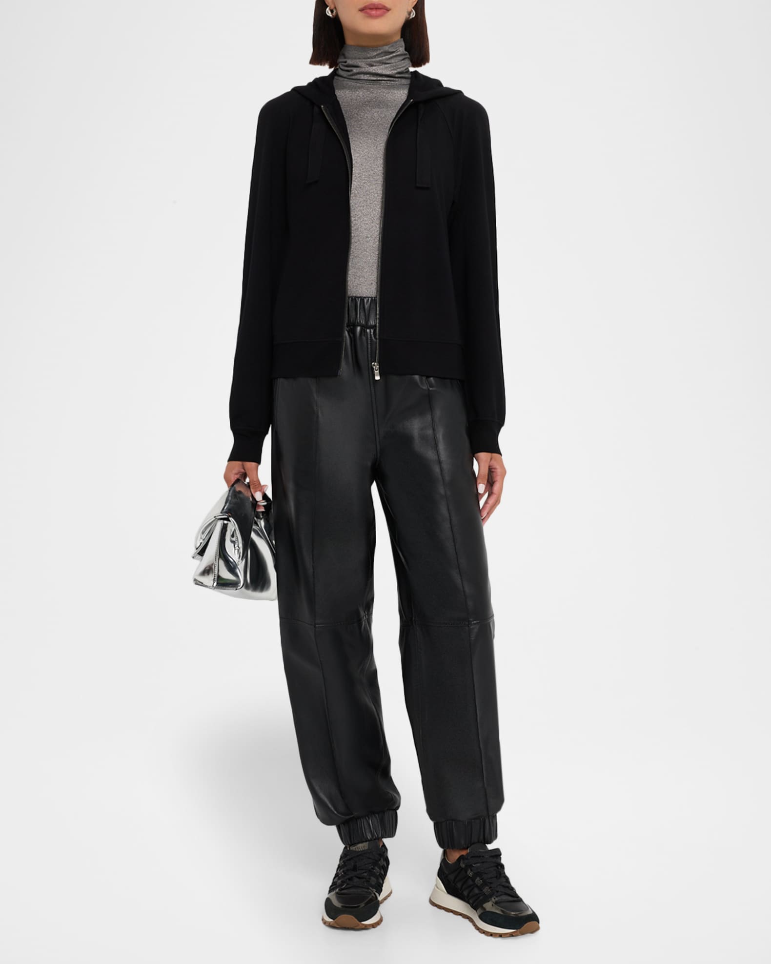 Majestic Filatures Zip-Front French Terry Hoodie | Neiman Marcus