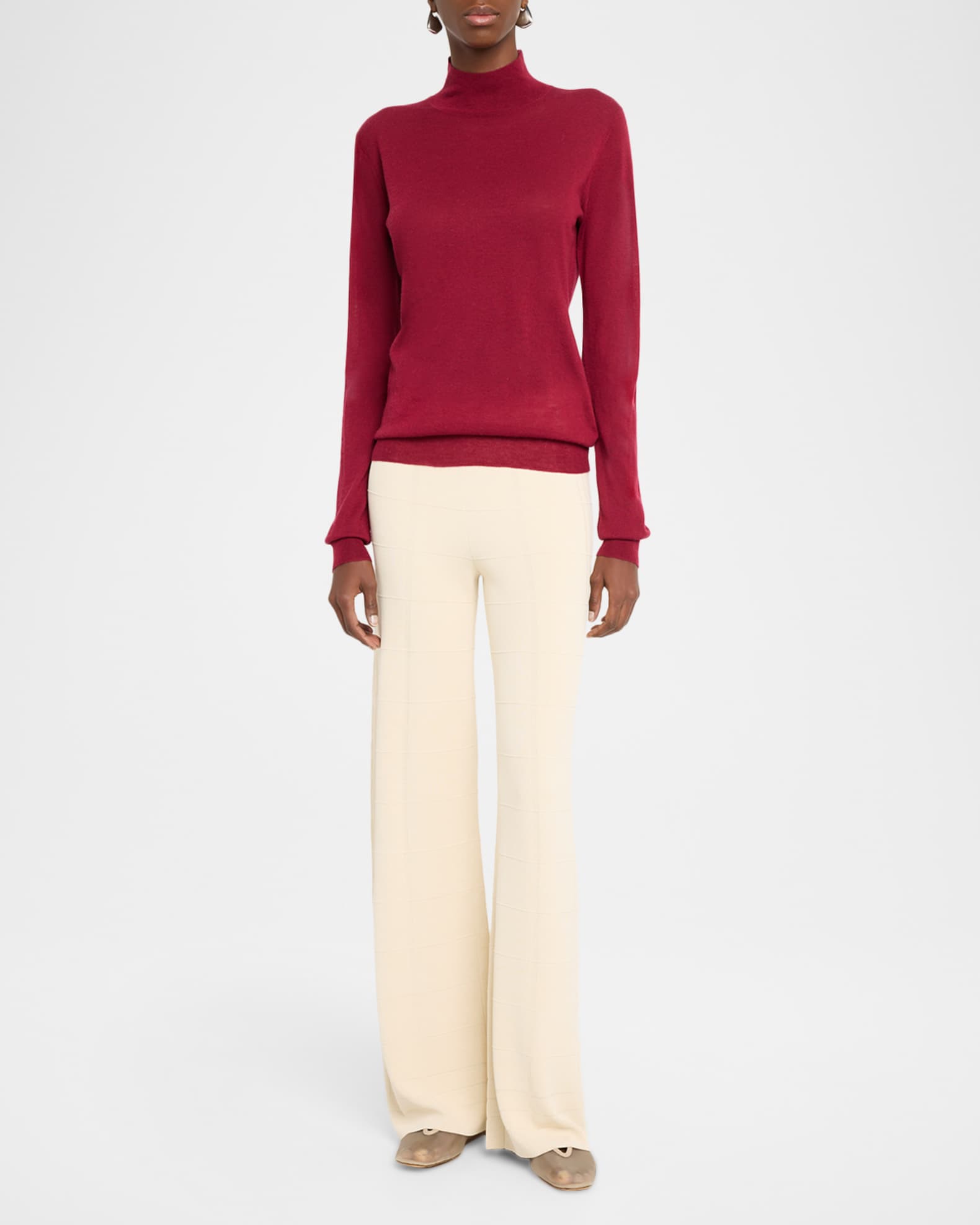 Joseph Mock-Neck Cashmere Sweater | Neiman Marcus