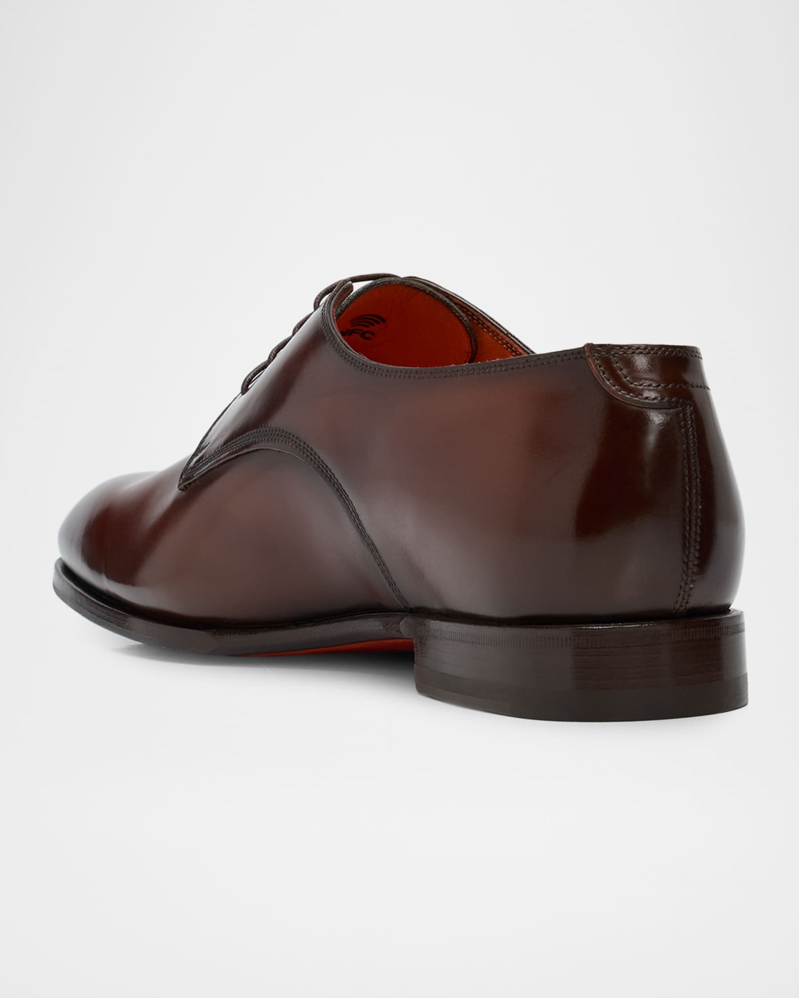 Santoni Men's Leather Derby Shoes | Neiman Marcus