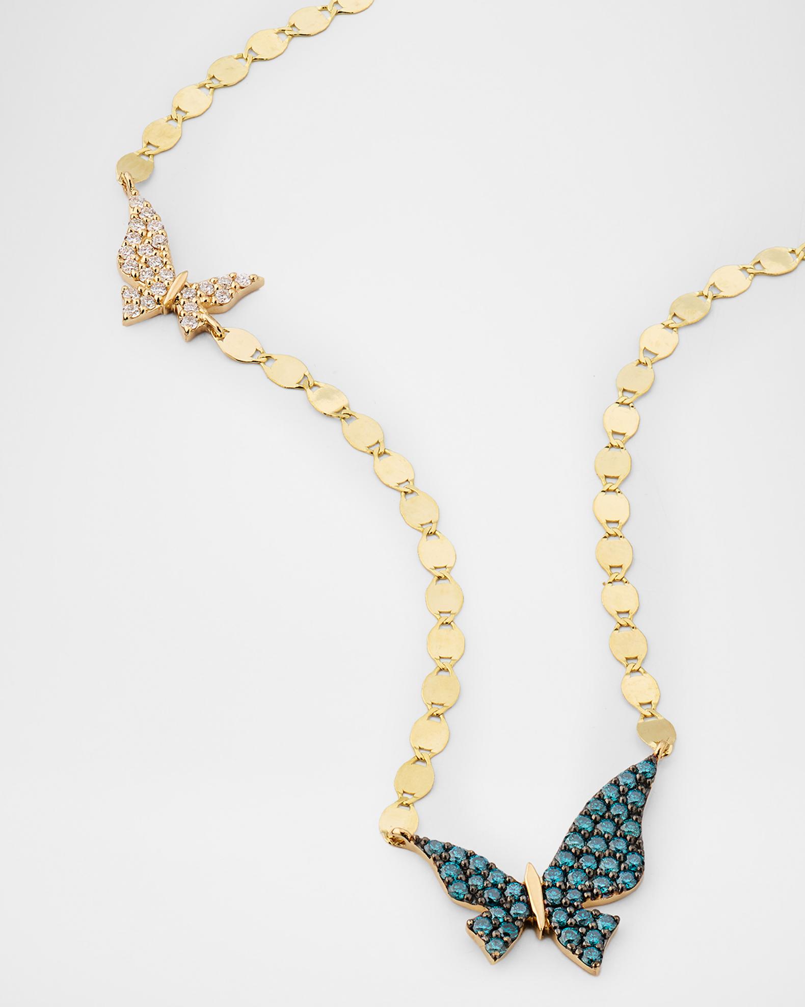 Chrysalini Double Butterfly Necklace-EN3421 main image 1