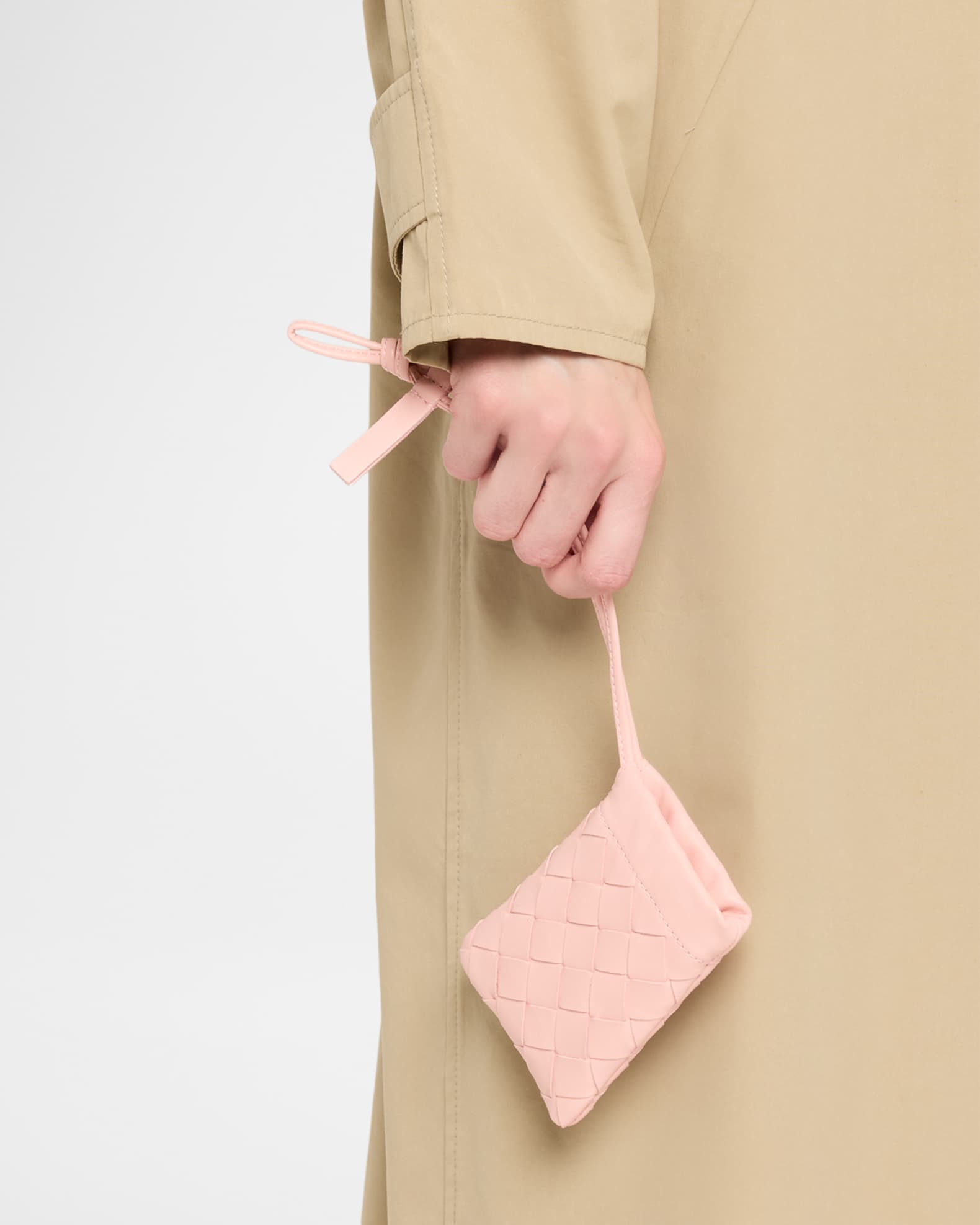 hidehidehide 　Bottega Veneta Bottega Veneta Micro Dustbag Intrecciato Leather Drawstring