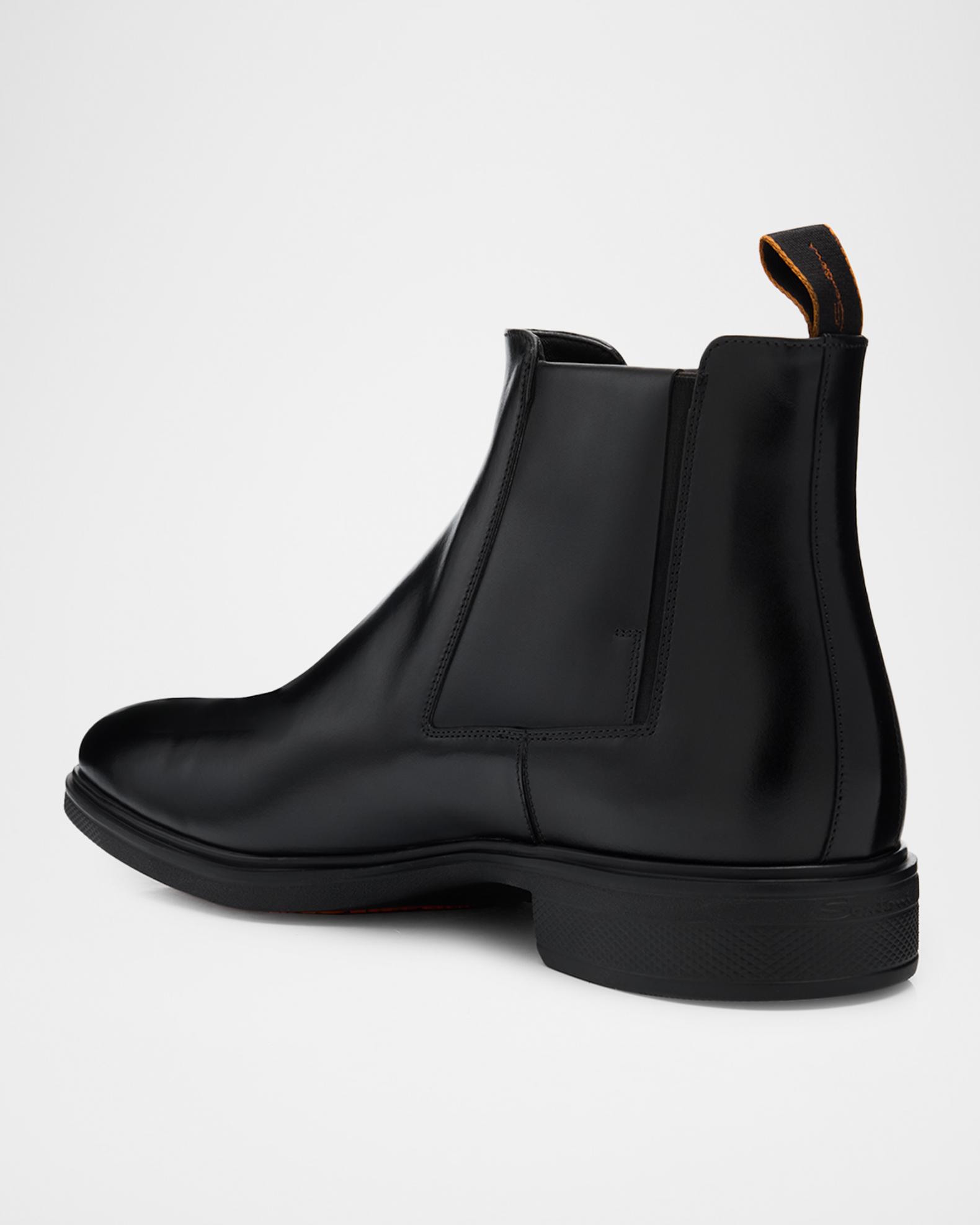 Santoni Black Leather Luxury Chelsea Boots Men’s US Size 11 Made In Italy Santoni Men main image 3