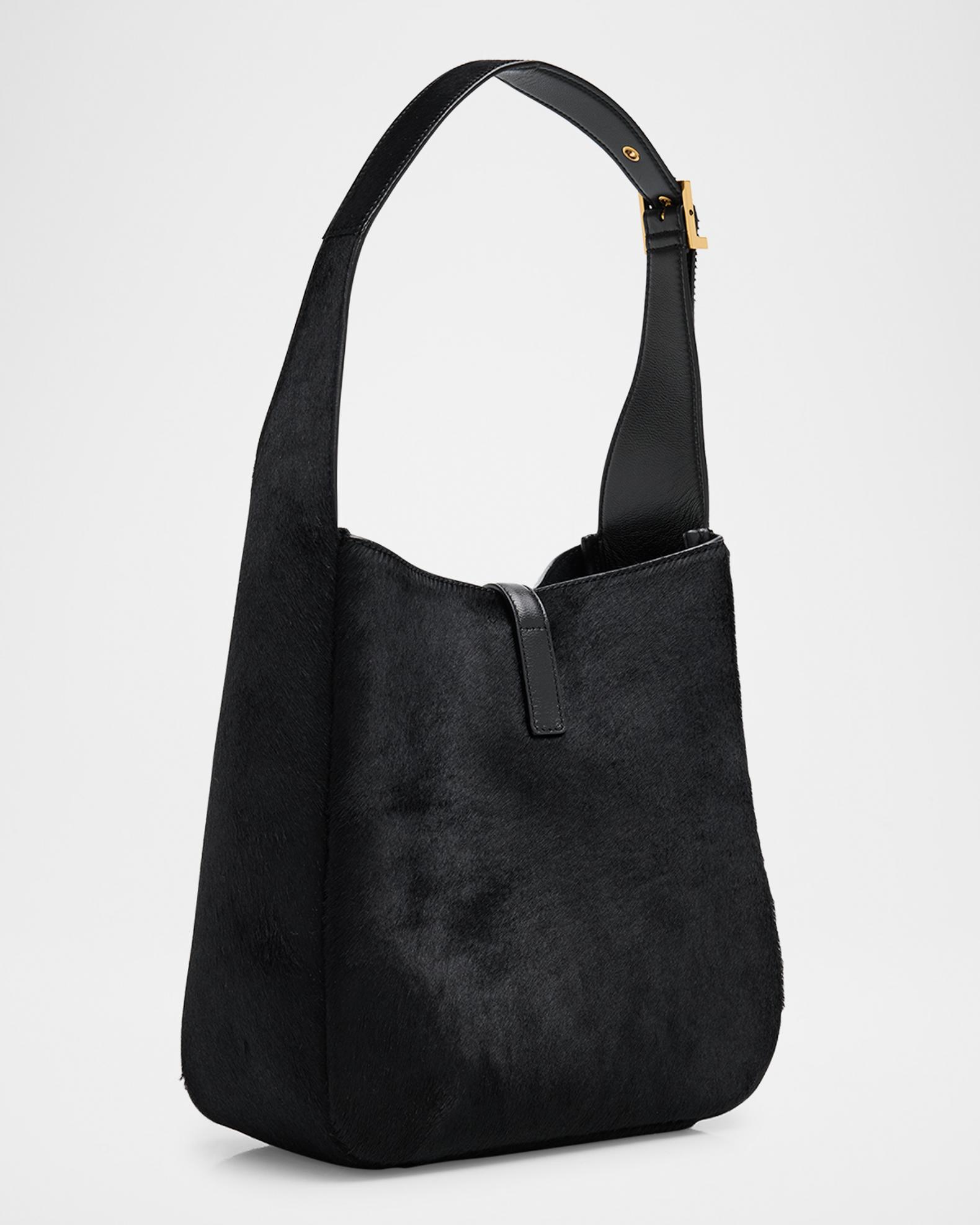 Saint Laurent Le 5 A 7 Small Shoulder Bag in Trimmed Calf Hair 
