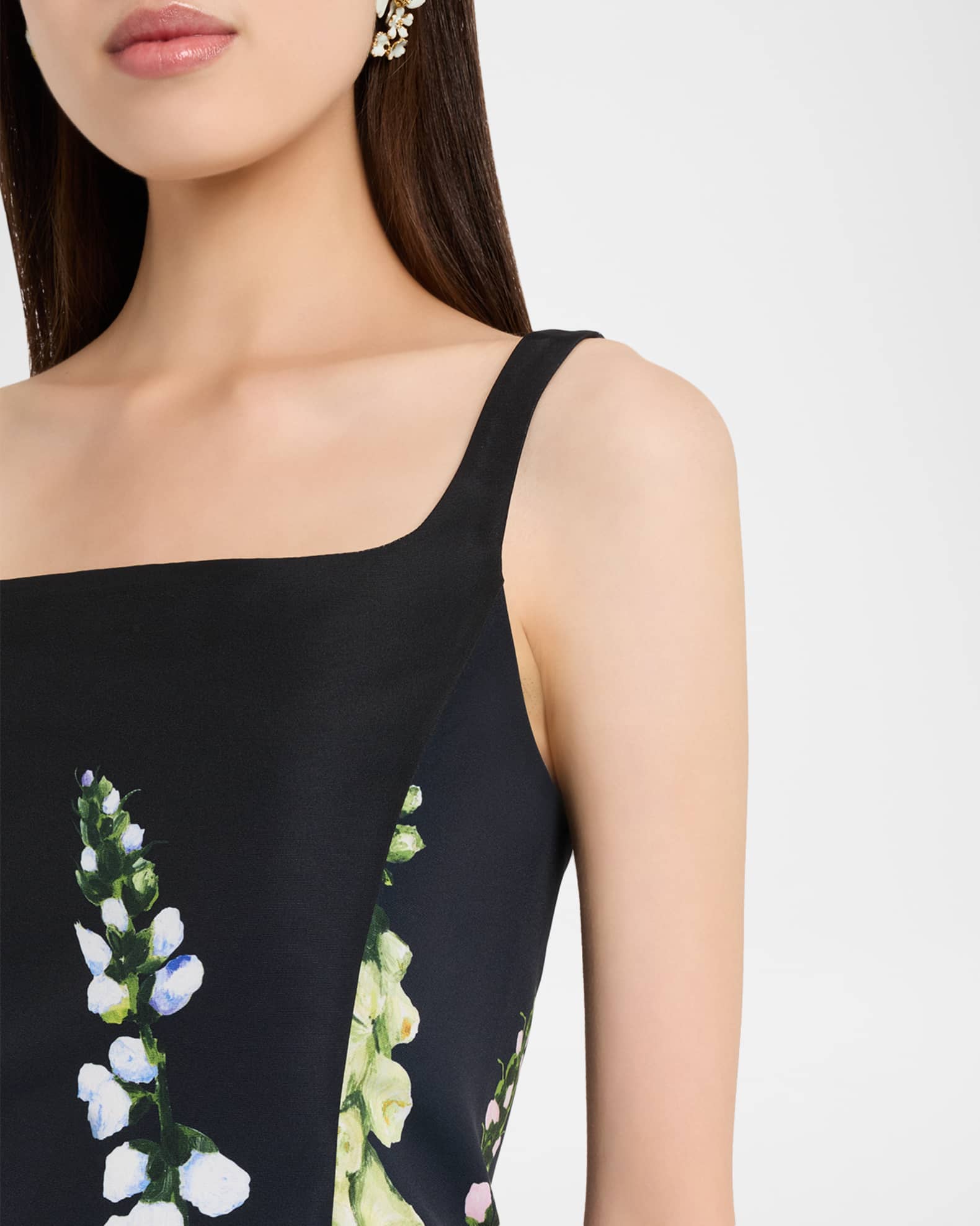 knee length dresses for ladies Foxglove Button Detail Midi Dress | Disturbia