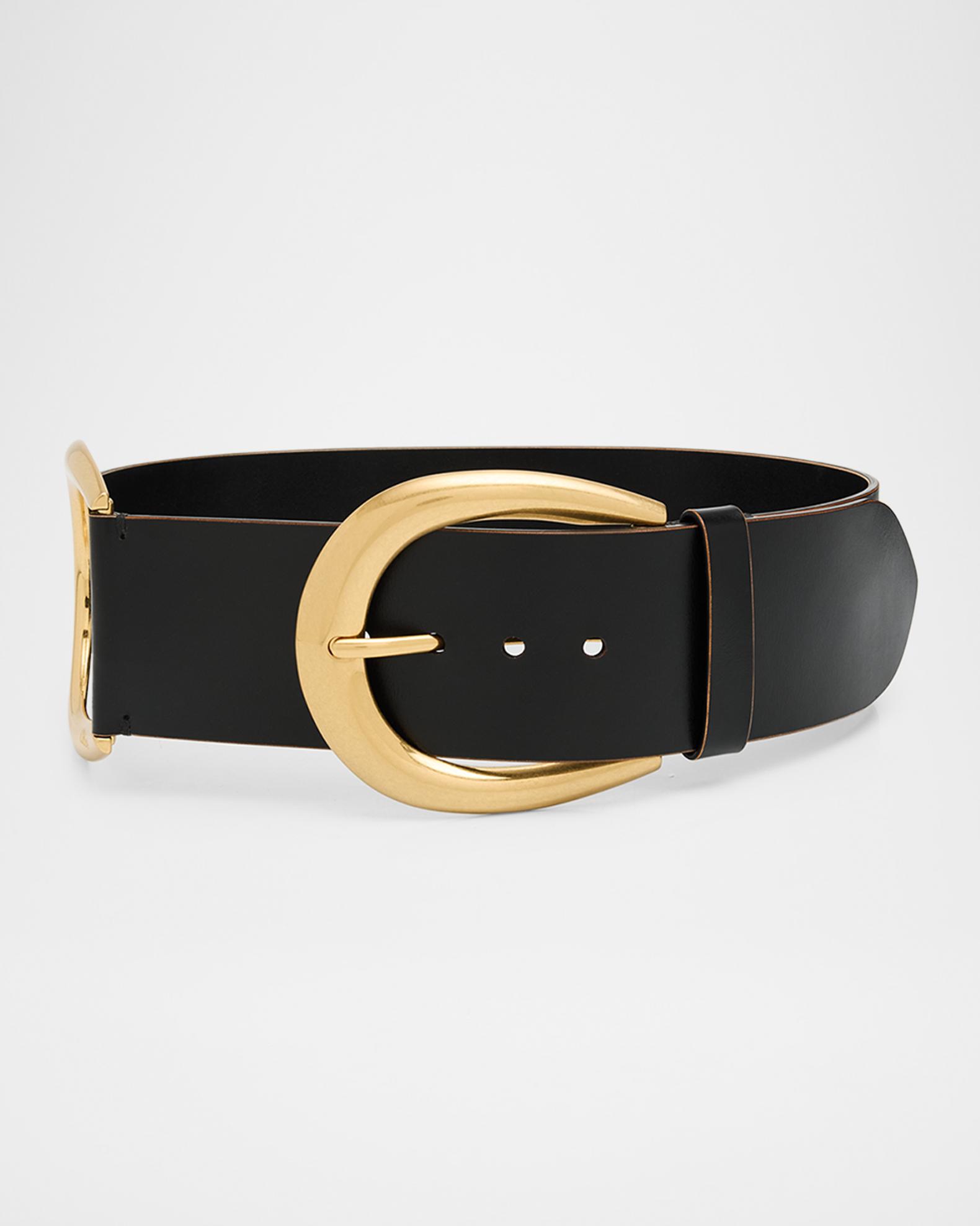 Women\'s Neiman Marcus Belt THE ROW Classic Pebbled Leather Belt | Neiman Marcus main image 2
