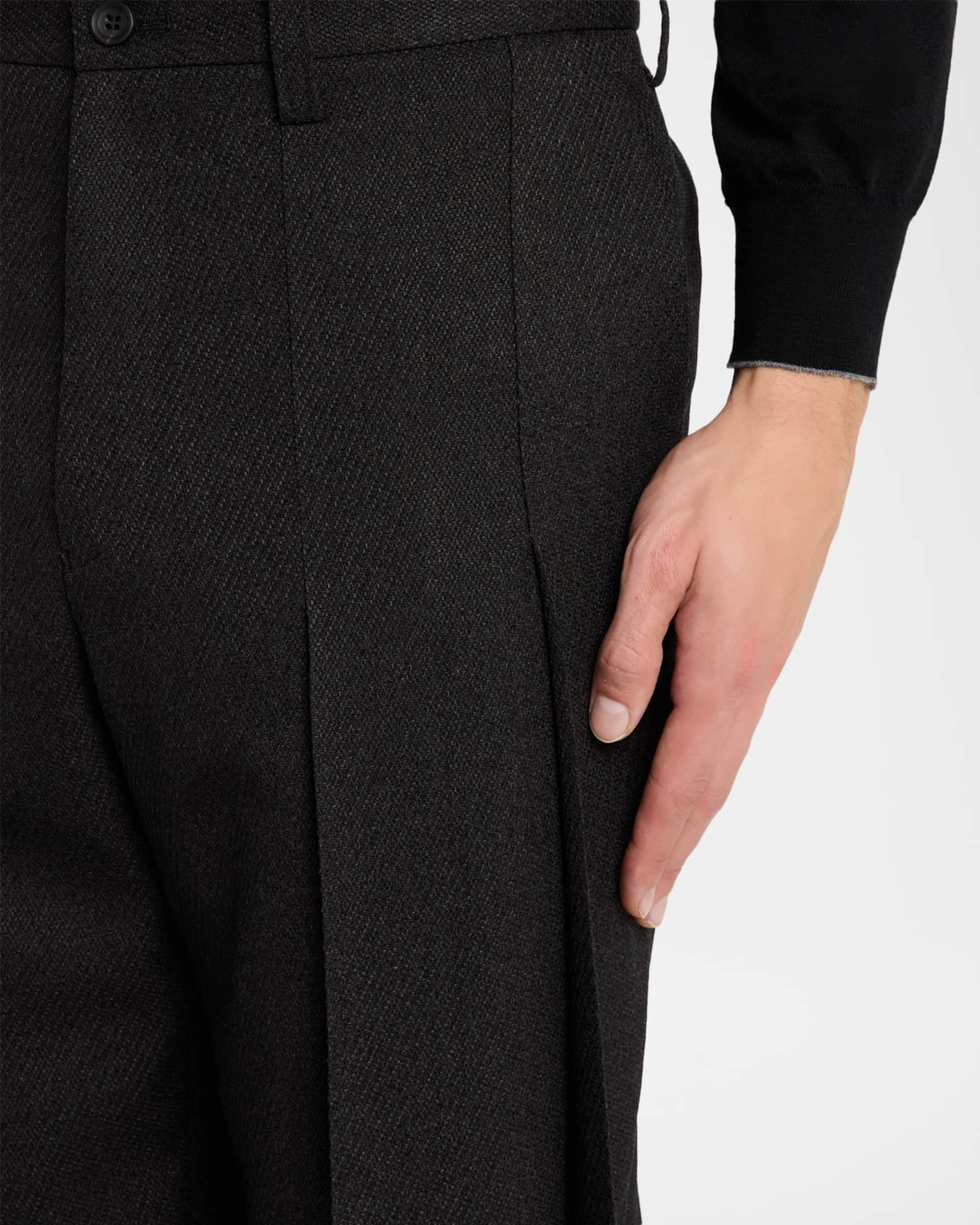 ISSEY MIYAKE MEN ウール 黒 ドレープ スラックス L相当 ISSEY MIYAKE MEN ウール 黒 ドレープ スラックス L相当 ISSEY MIYAKE