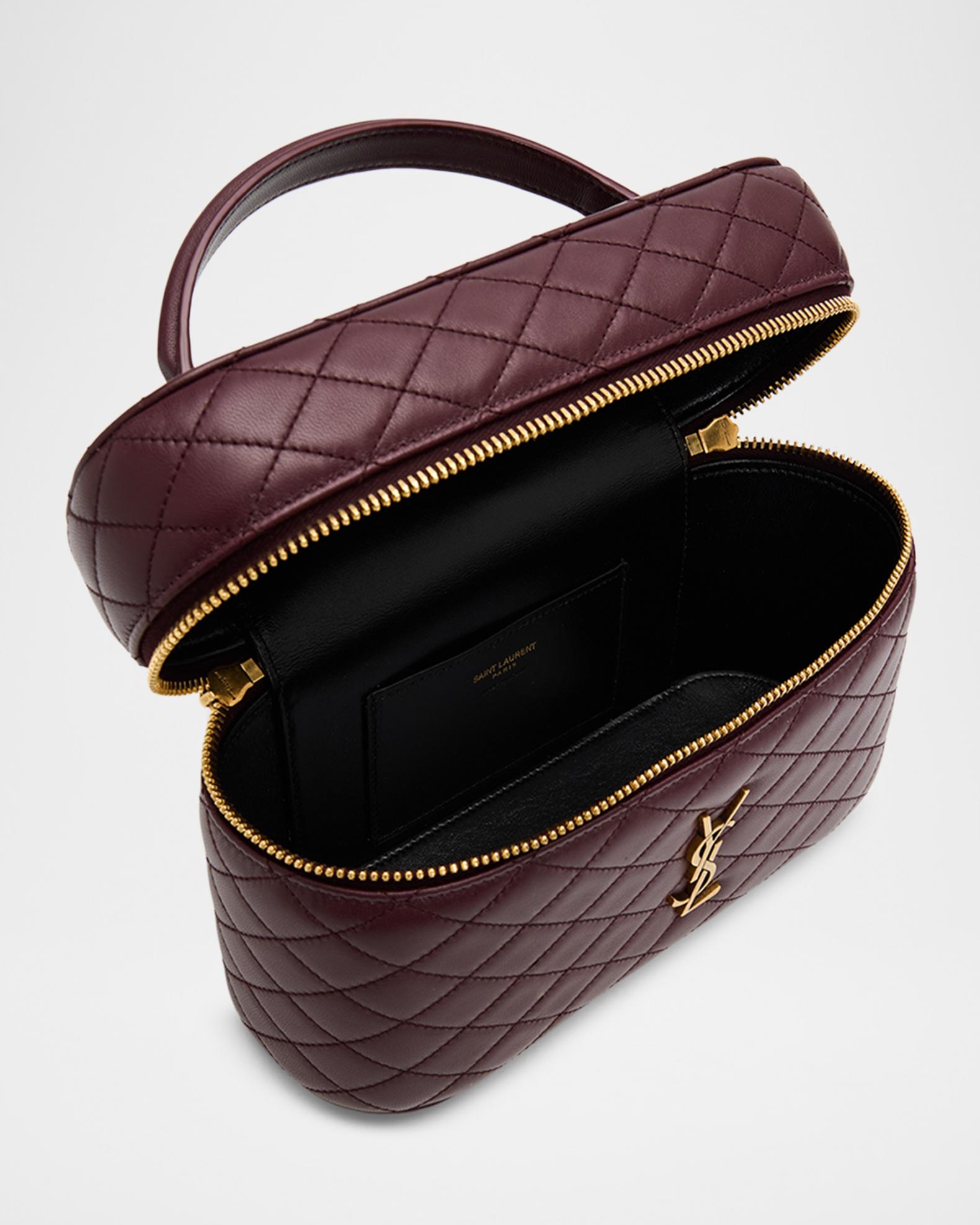 Saint Laurent Gaby Large YSL Vanity Bag in Quilted Leather