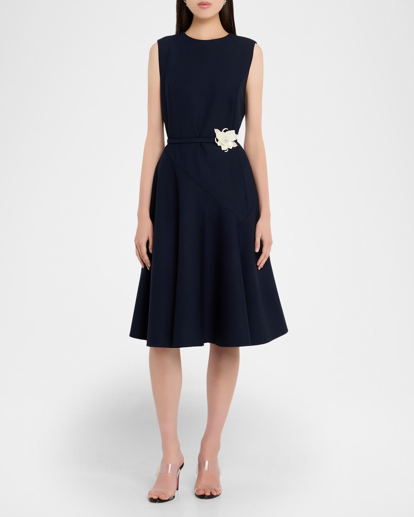 oscar de la renta fringed crepe midi dress Oscar de la Renta Fringed Crepe Midi Dress in Pink