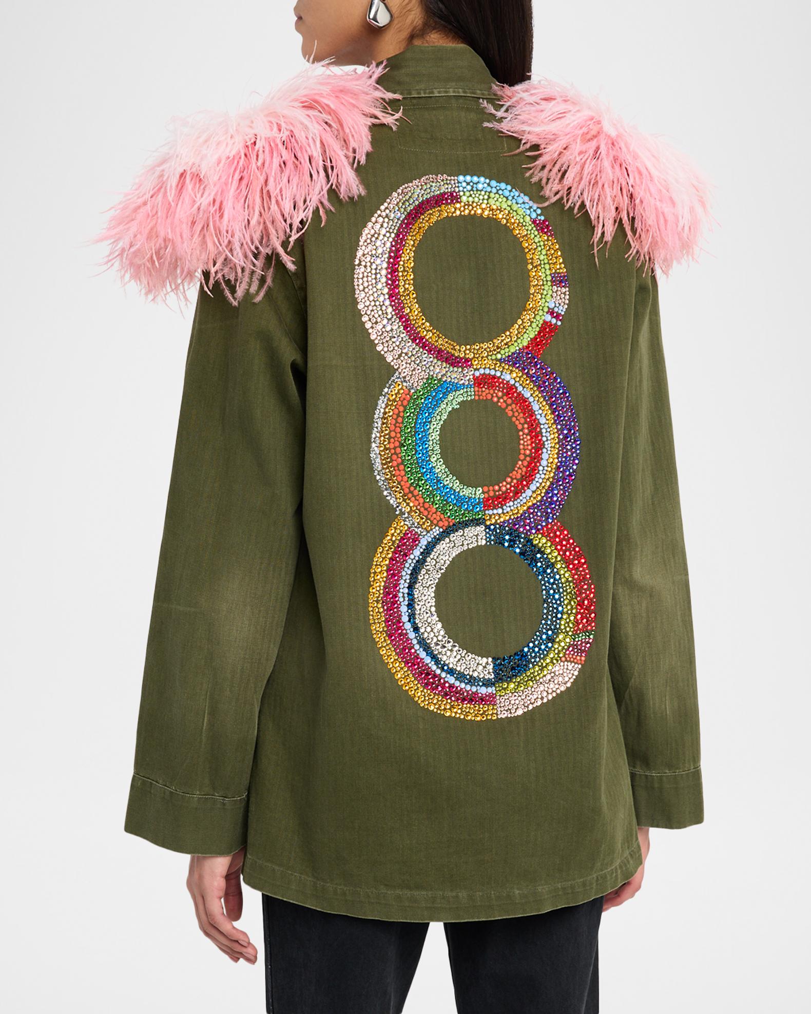 Libertine Sonia Crystal Vintage French Military Jacket with