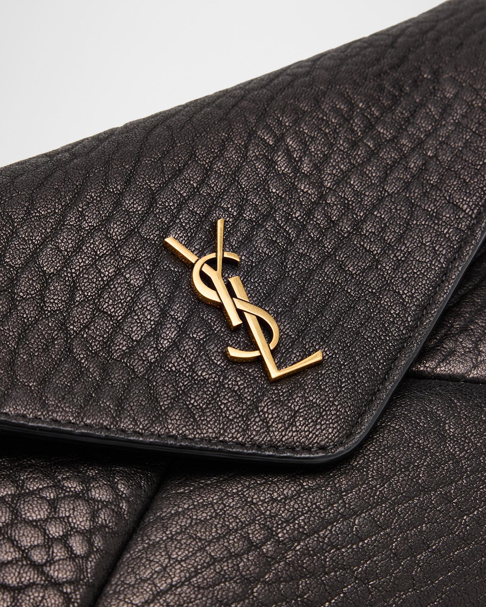 Saint Laurent YSL Envelope Bag on Chain in Lambskin Leather | Neiman Marcus