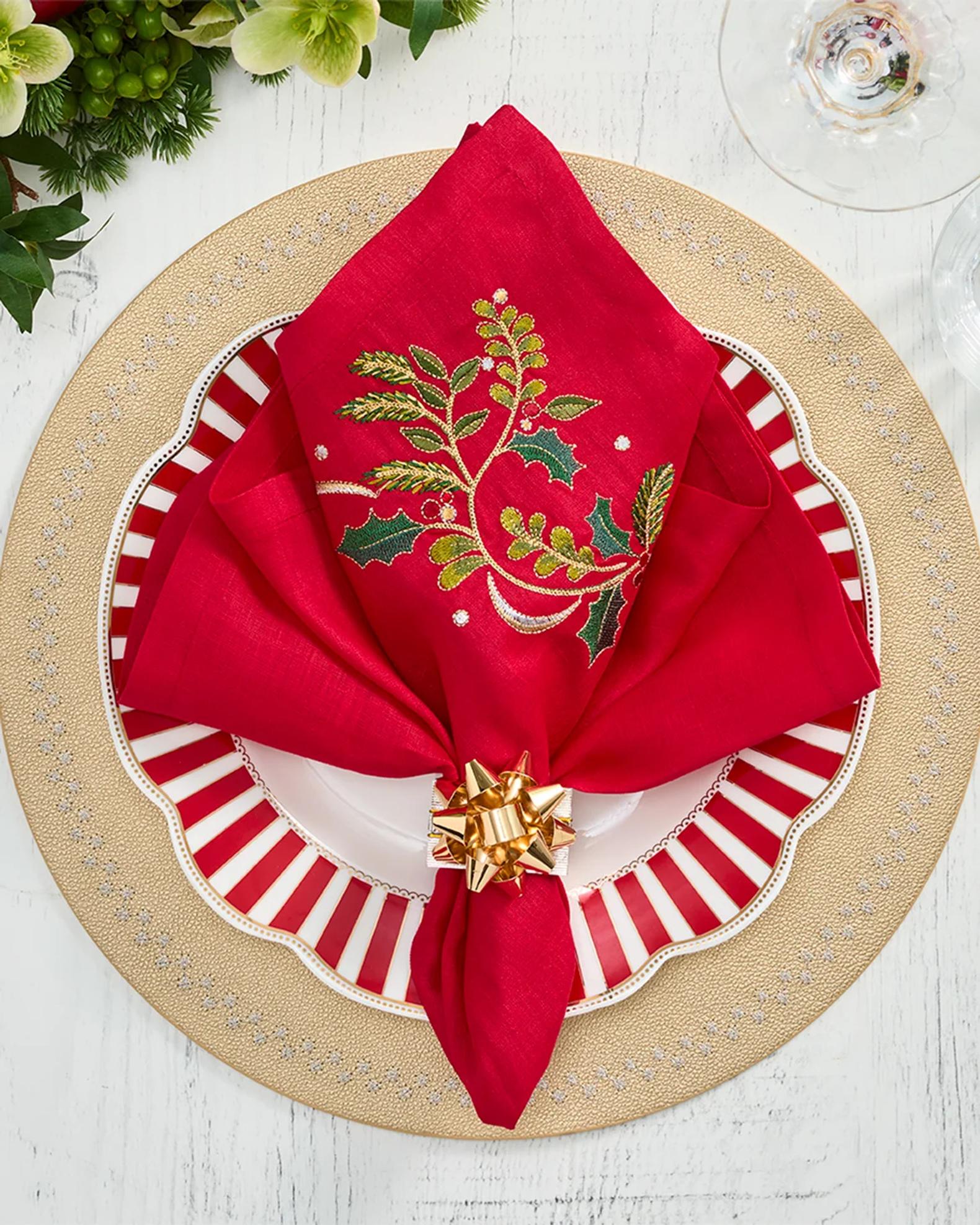 Kim Seybert Starry Night Faux Leather Placemat | Neiman Marcus