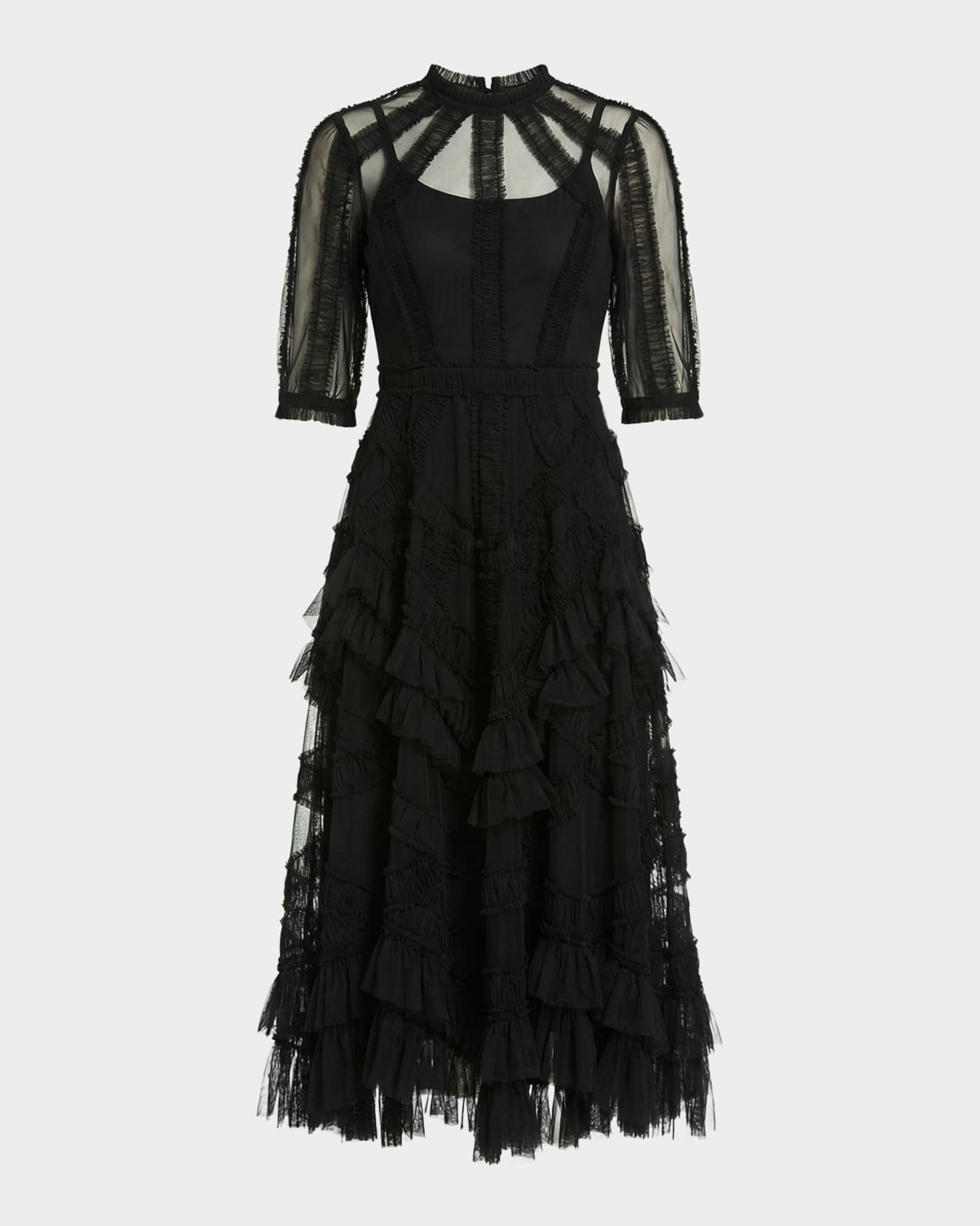 high neck a line midi dress Tracy Studio HIGH NECK SLEEVELESS A-LINE DRESS main image 0
