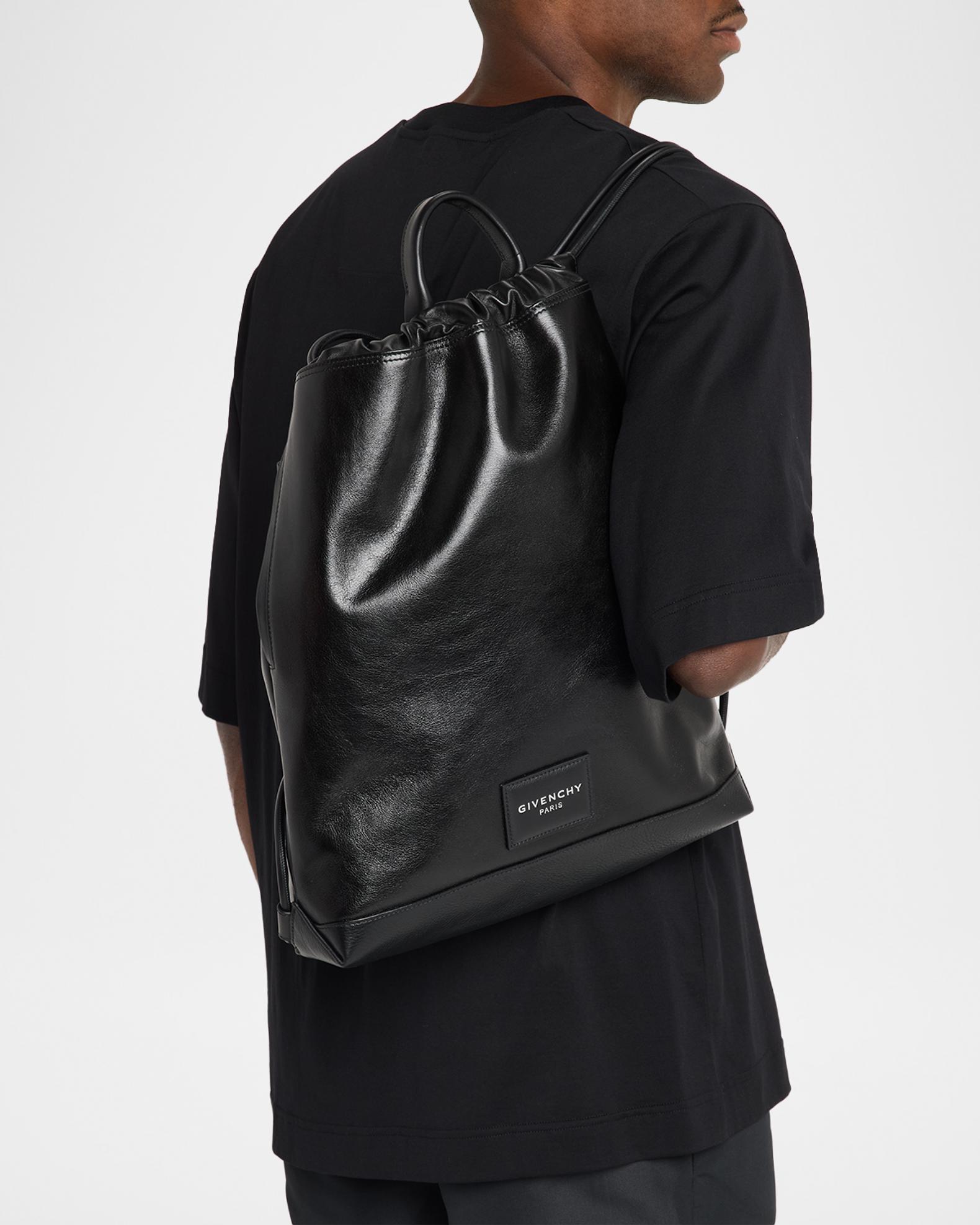 Givenchy Men's Leather Drawstring Backpack | Neiman Marcus