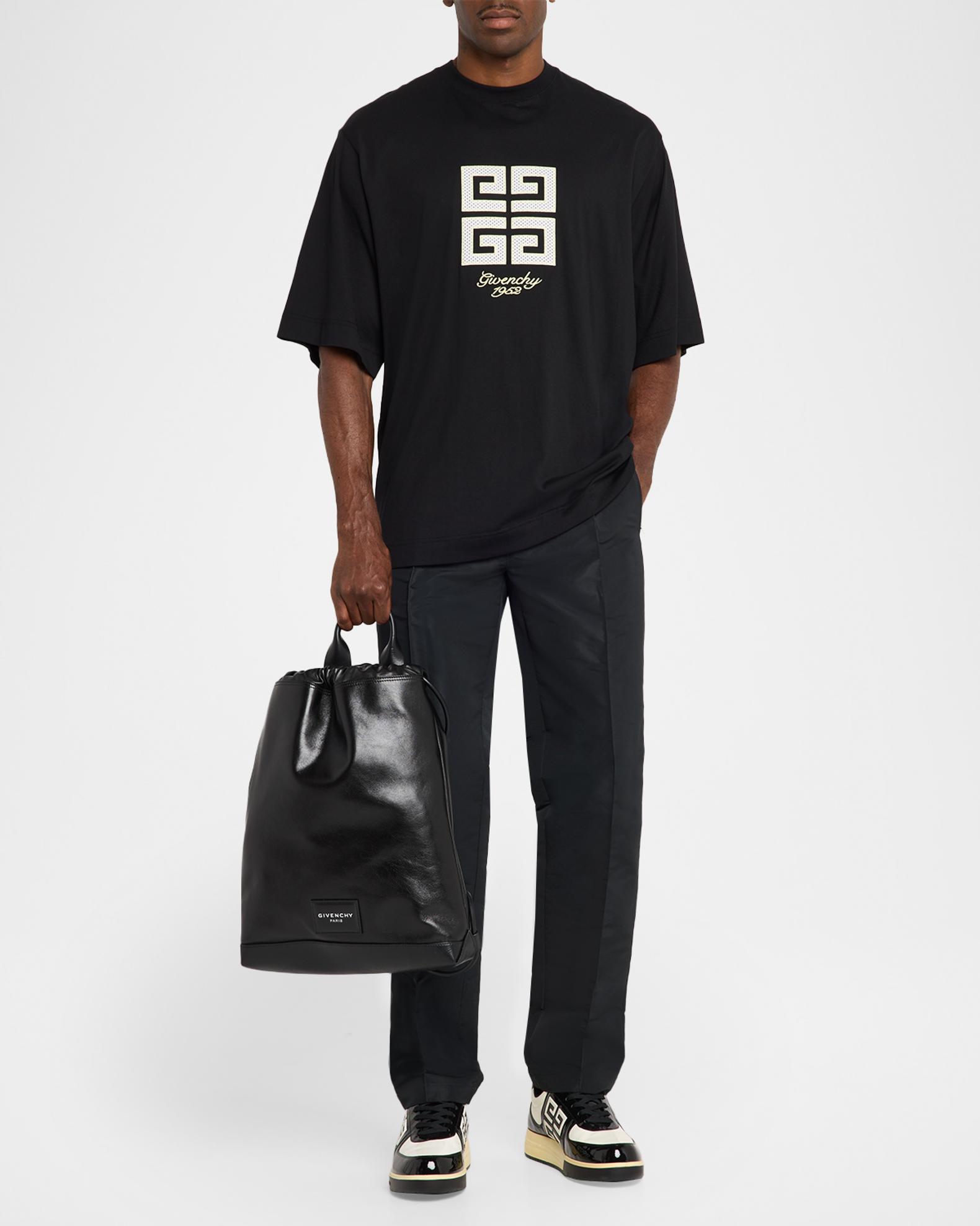 Givenchy Men's Leather Drawstring Backpack | Neiman Marcus