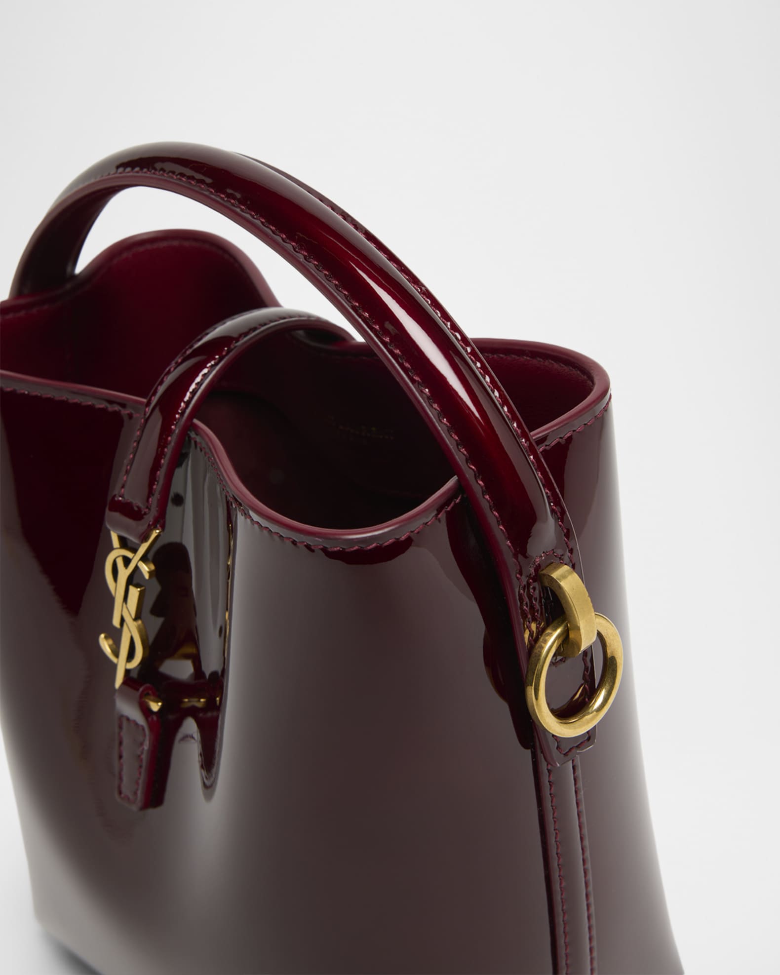 Le 37 Mini YSL Bucket Bag in Patent Leather