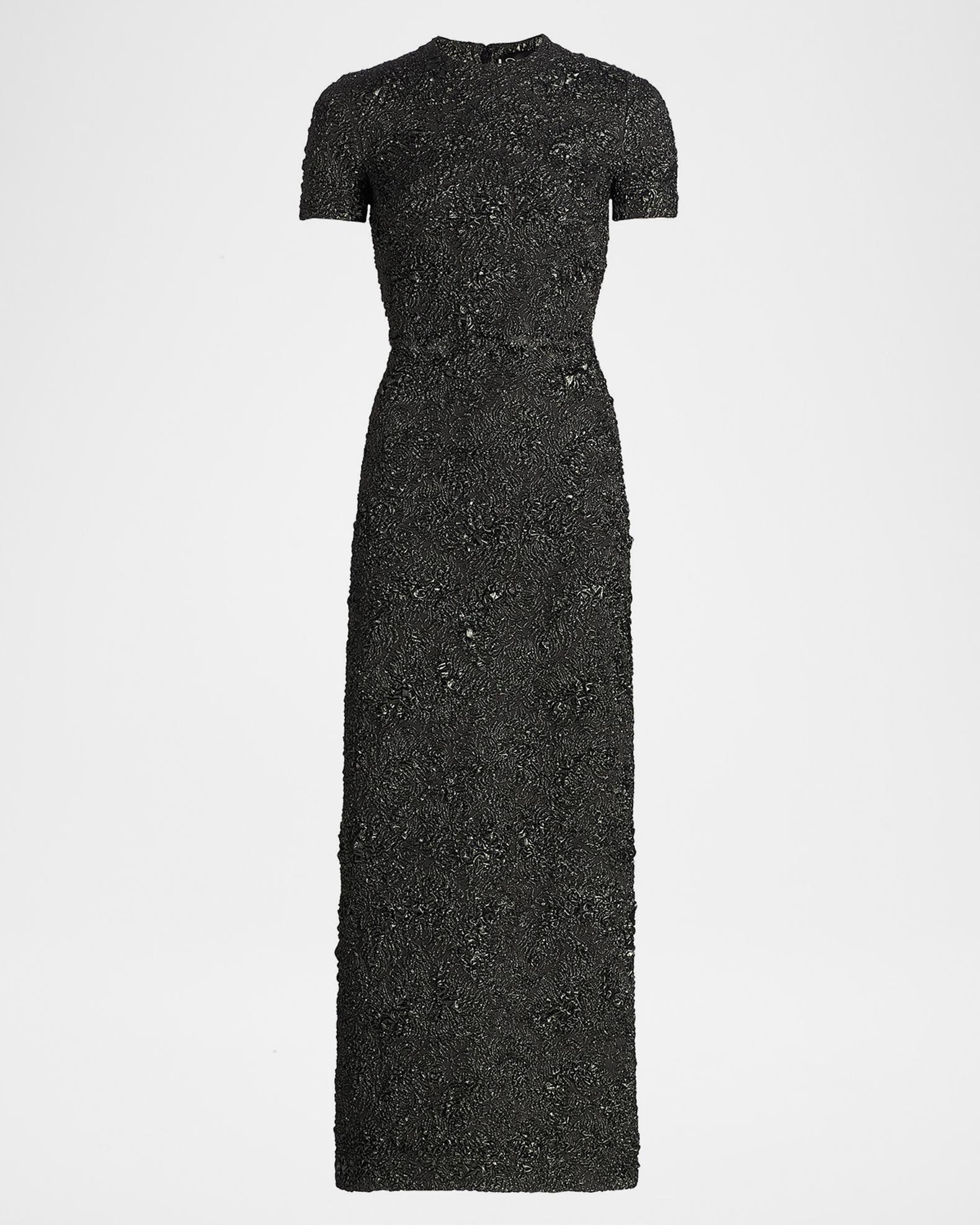 oscar de la renta geometric-print silk maxi dress Oscar de la Renta