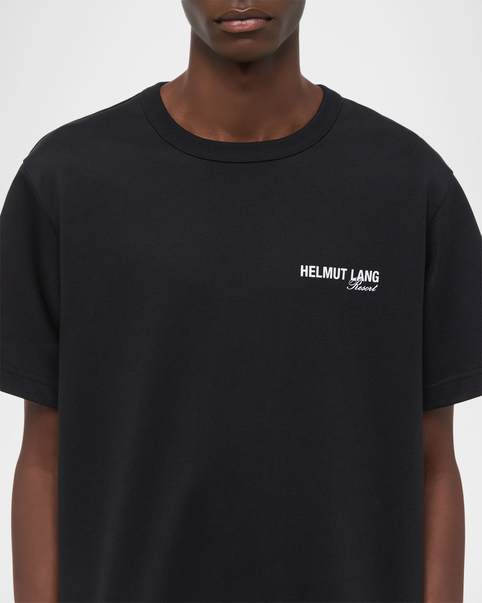 Helmut Lang Men's Ski Map Cotton T-Shirt | Neiman Marcus